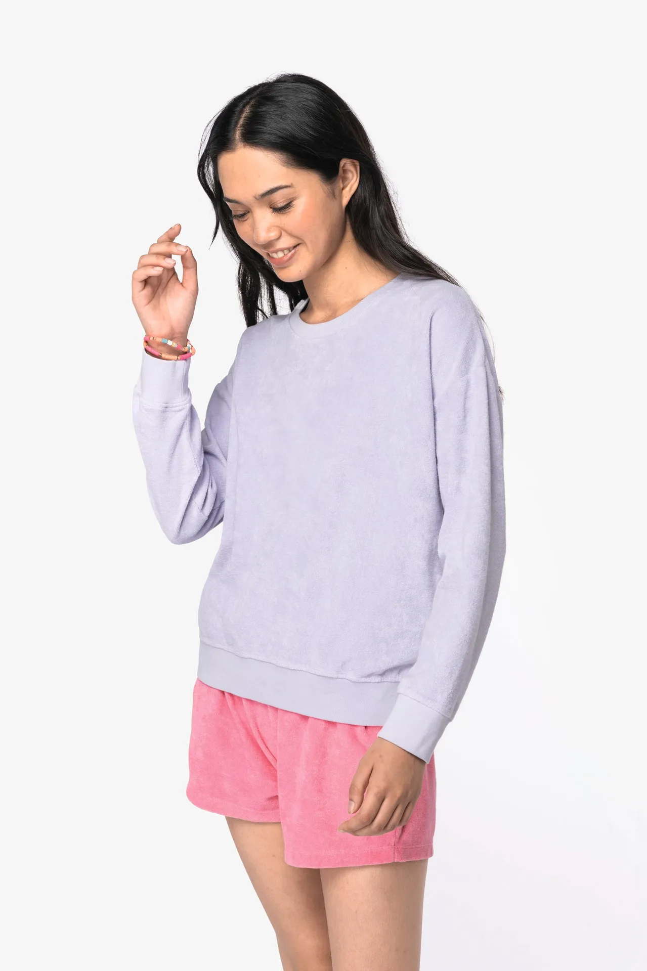 Umweltfreundliches Damen-Sweatshirt aus Frottee