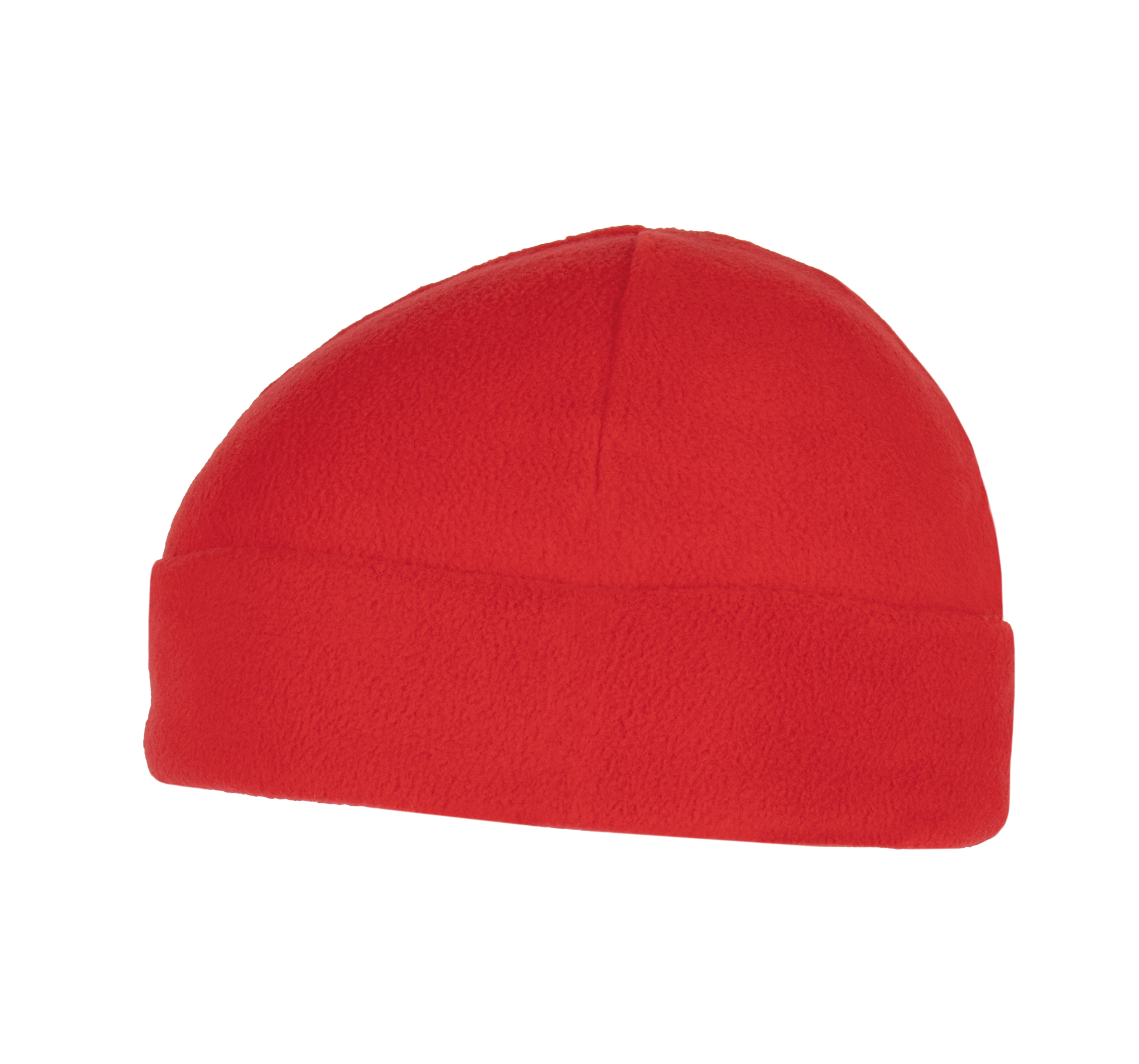 Recycelte Mütze aus Mikrofleece mit Umschlag