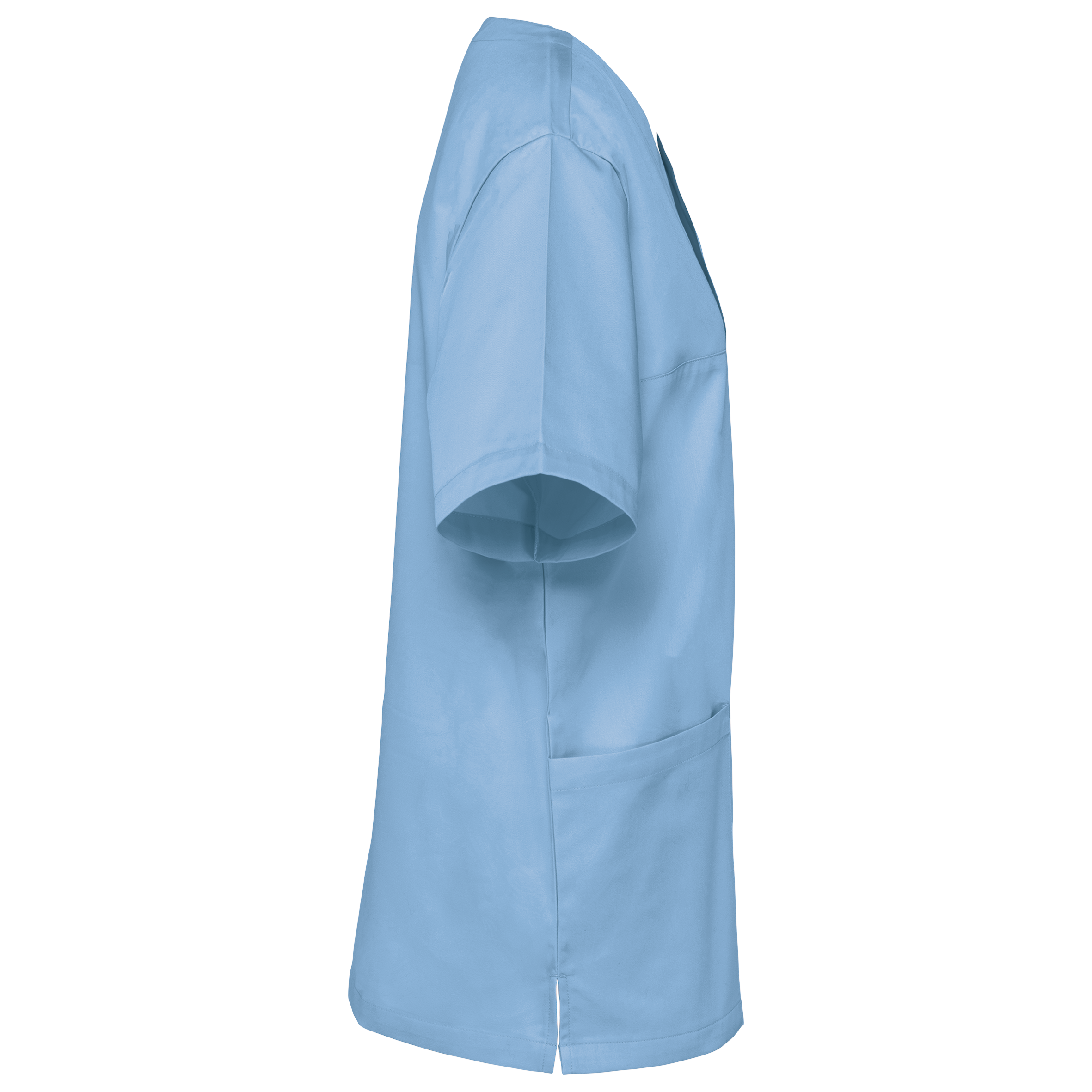 Kurzärmlige Unisex-Tunika aus Baumwollpolyester