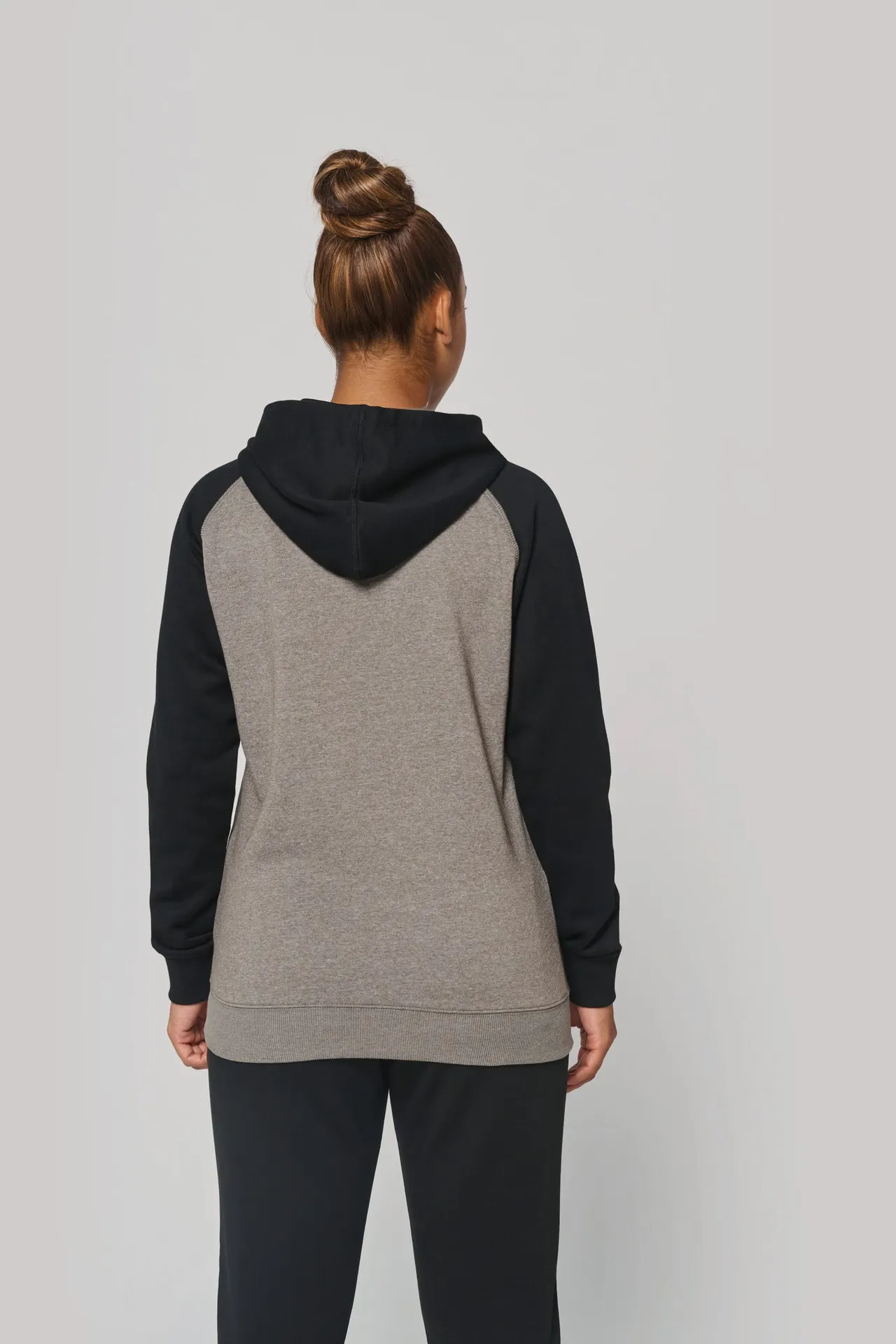 Zweifarbiges Kapuzensweatshirt für Erwachsene