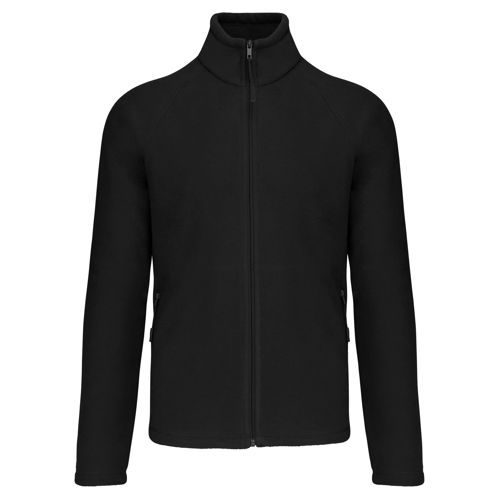 Mikrofleece-Jacke mit Reißverschluss Raglanärmel für Herren