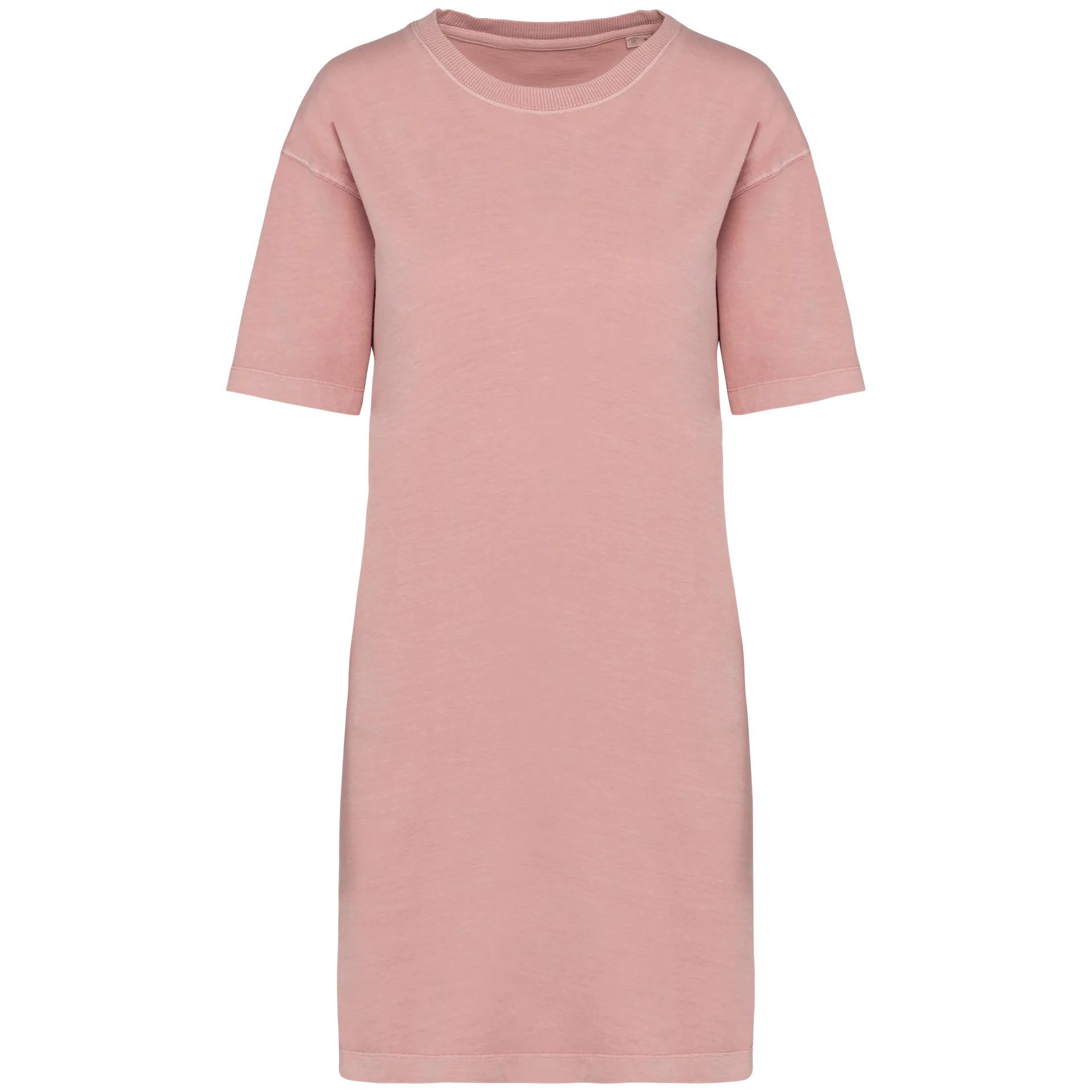 Umweltfreundliches ausgewaschenes Damen-T-Shirt-Kleid