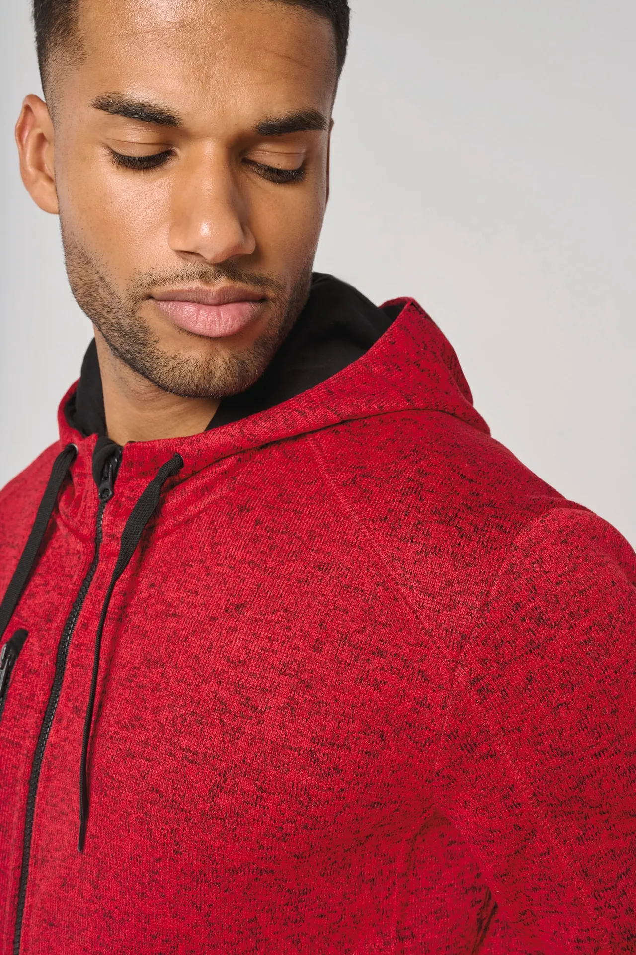 Herren-Hoodie aus Chiné