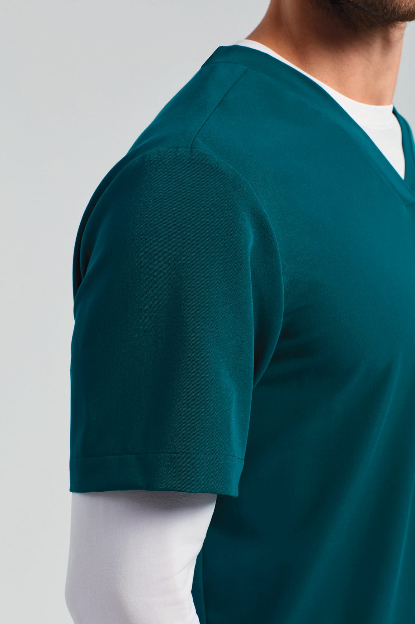 Stretch-Tunika für Herren mit kurzen Ärmeln Stretch-Tunika für Herren mit kurzen Ärmeln