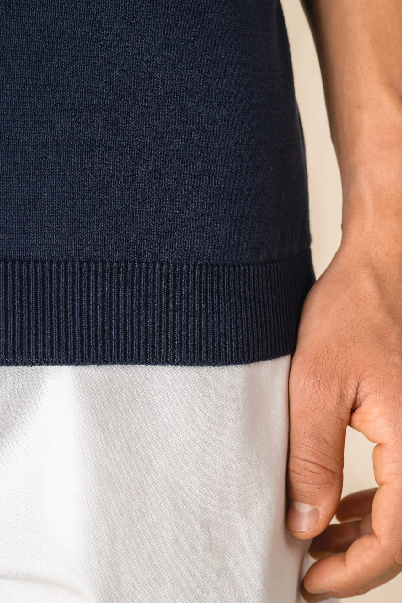 Umweltfreundliches Herren-Polohemd aus Strick