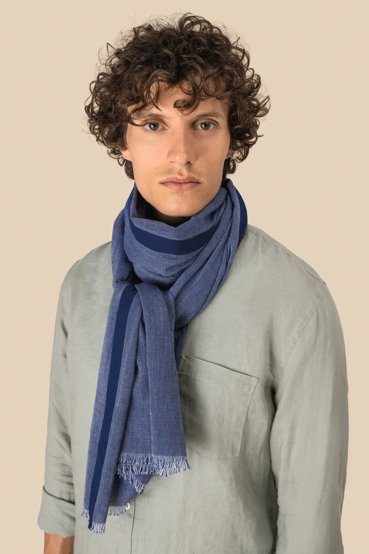 Unisex Chambray-Schal