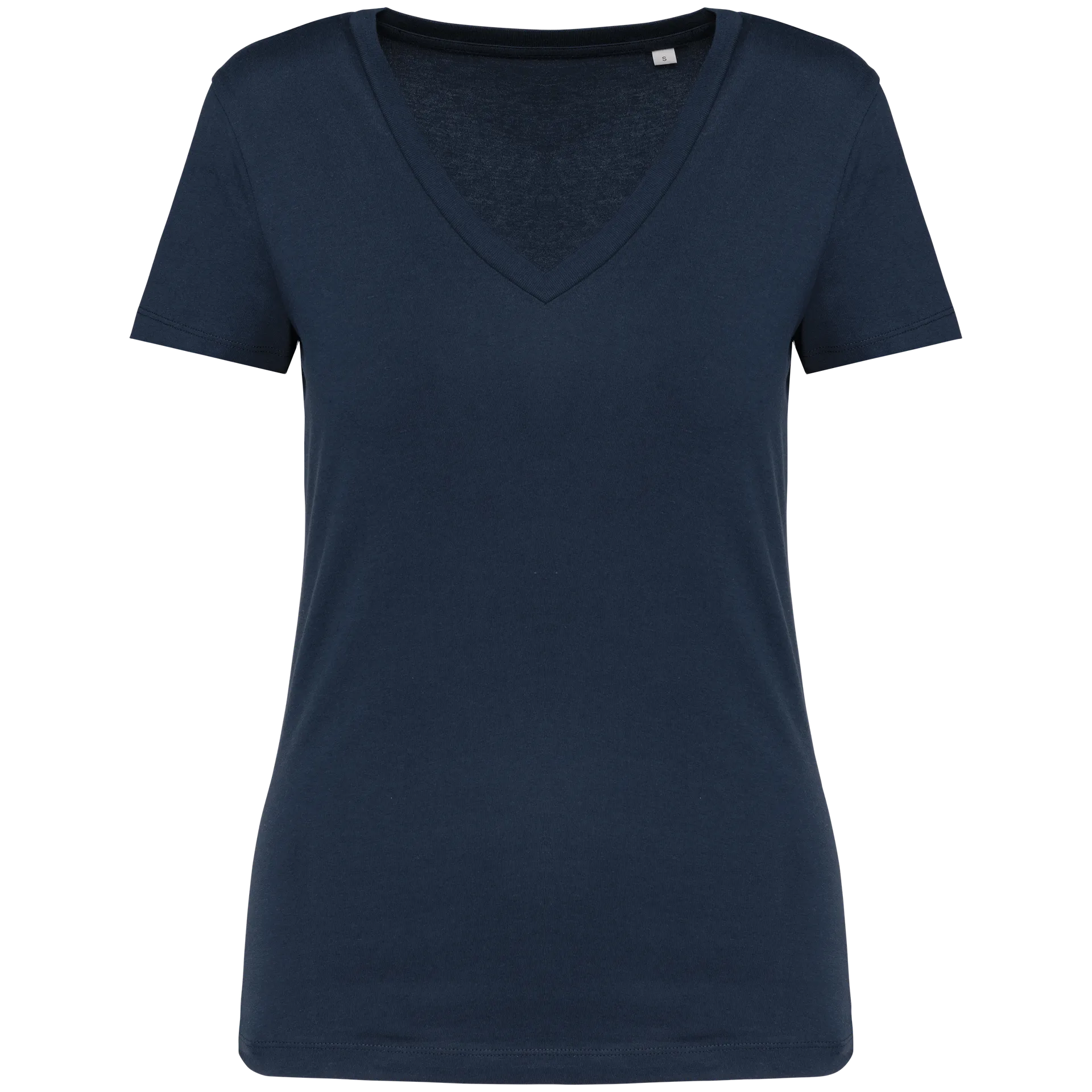 Damen Umweltfreundliches T-Shirt mit V-Ausschnitt