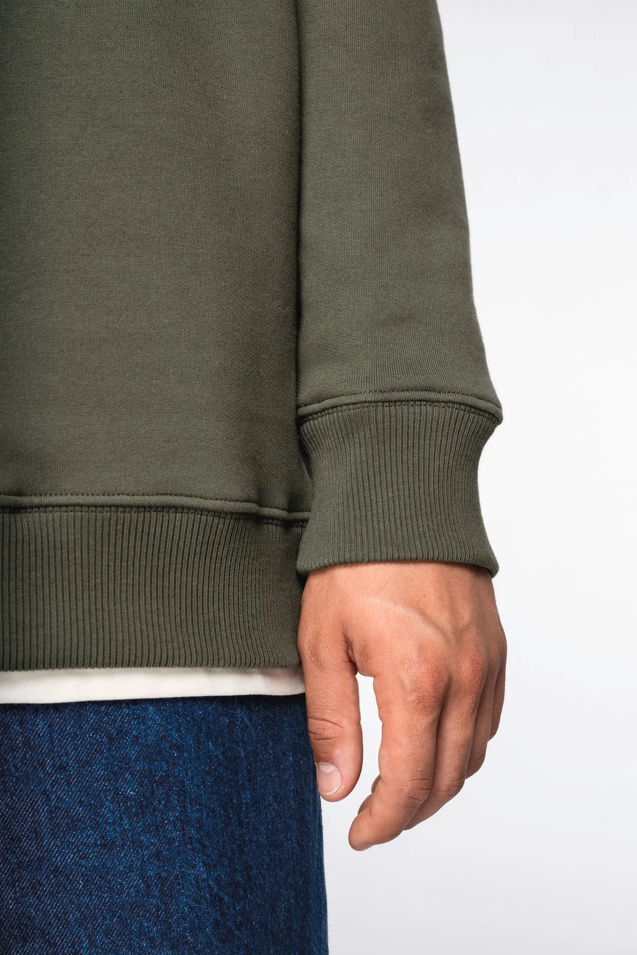 Umweltfreundliches Oversize Unisex-Sweatshirt mit Rundhalsausschnitt