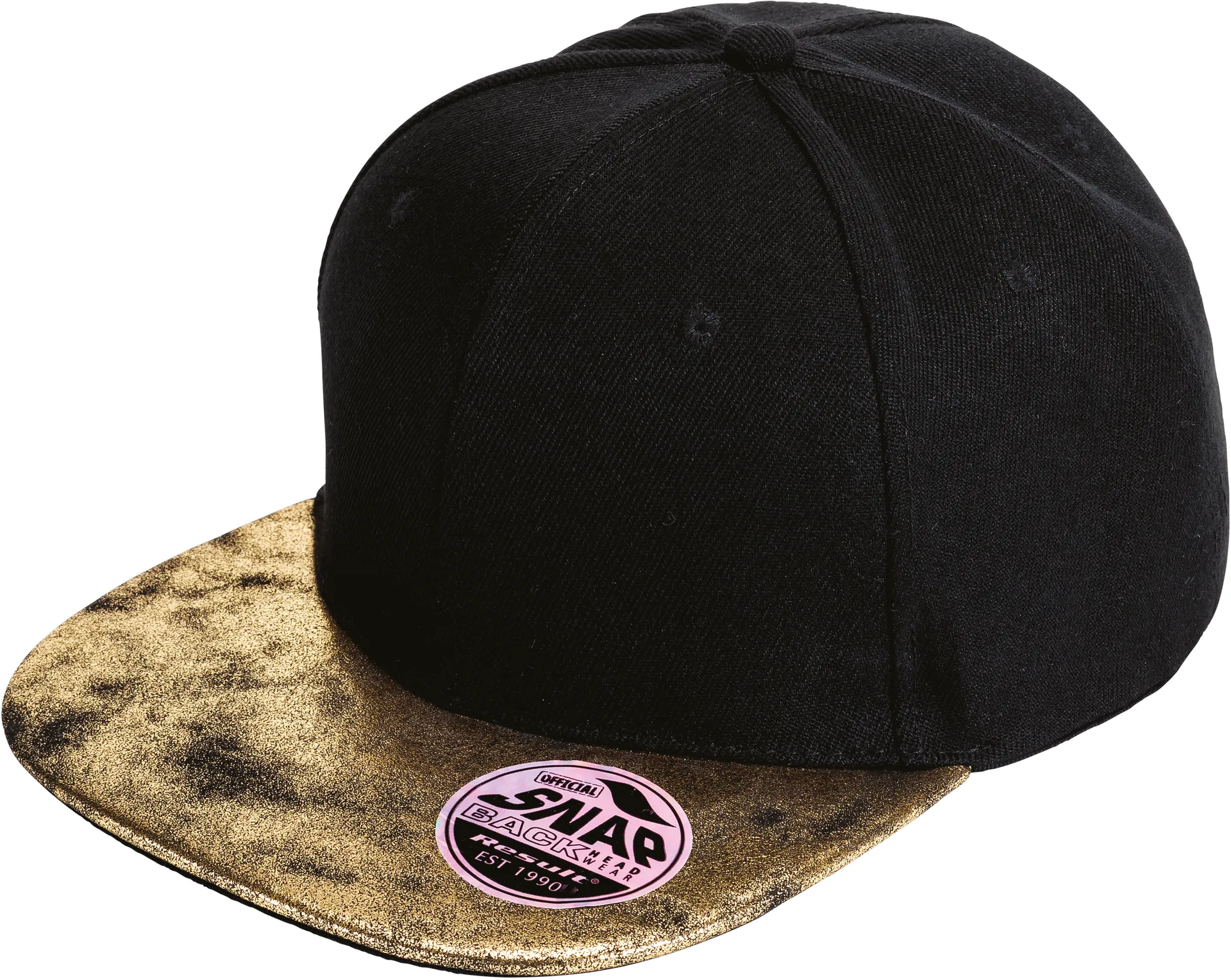 Bronx Glitter Flat Peak Snapback Cap