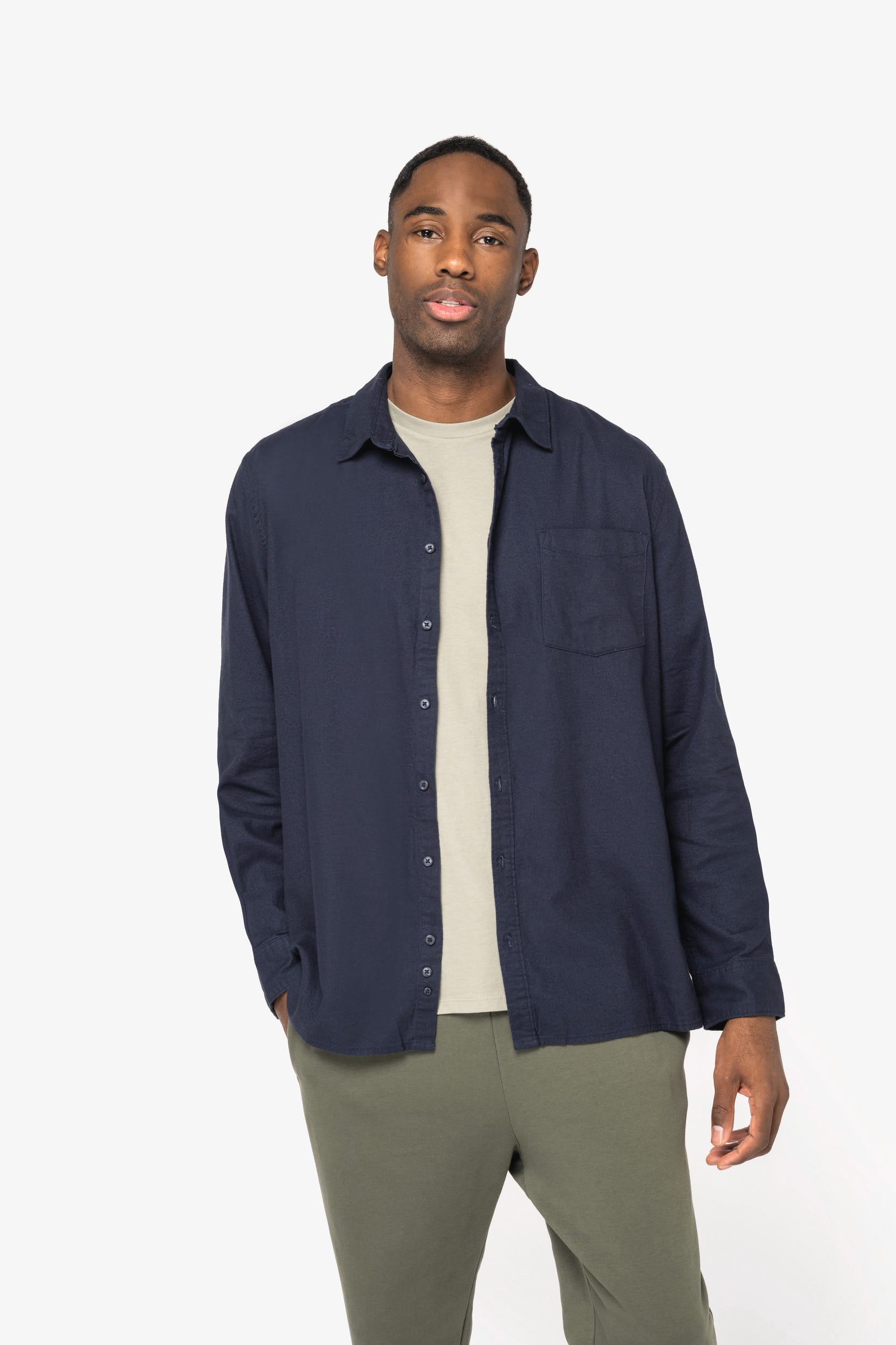 Umweltfreundliches Herren-Flanellhemd