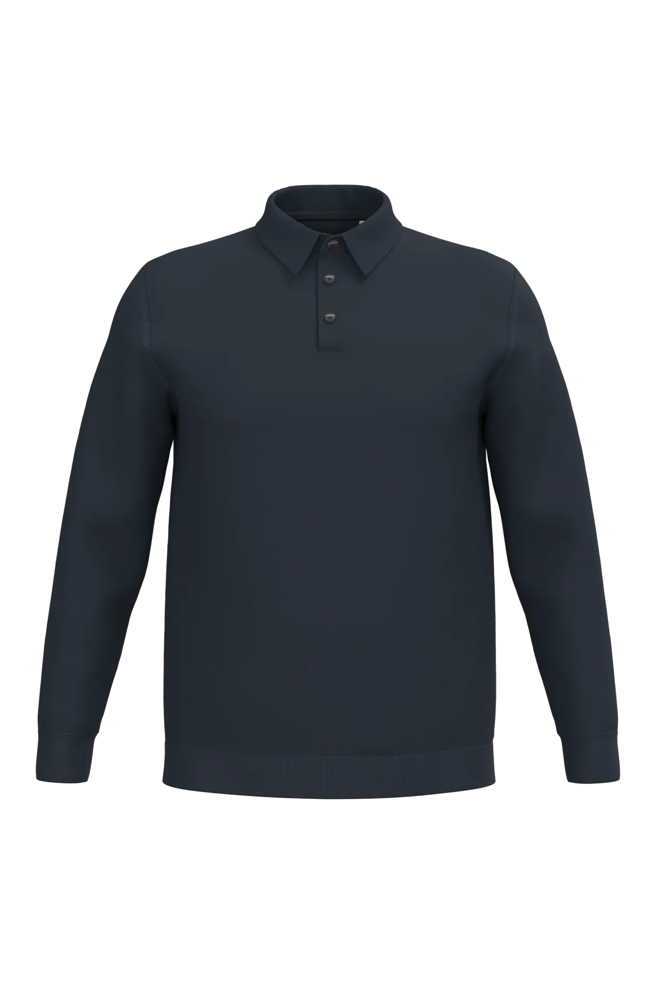 Umweltfreundliches Polohemd mit langen Ärmeln für Herren