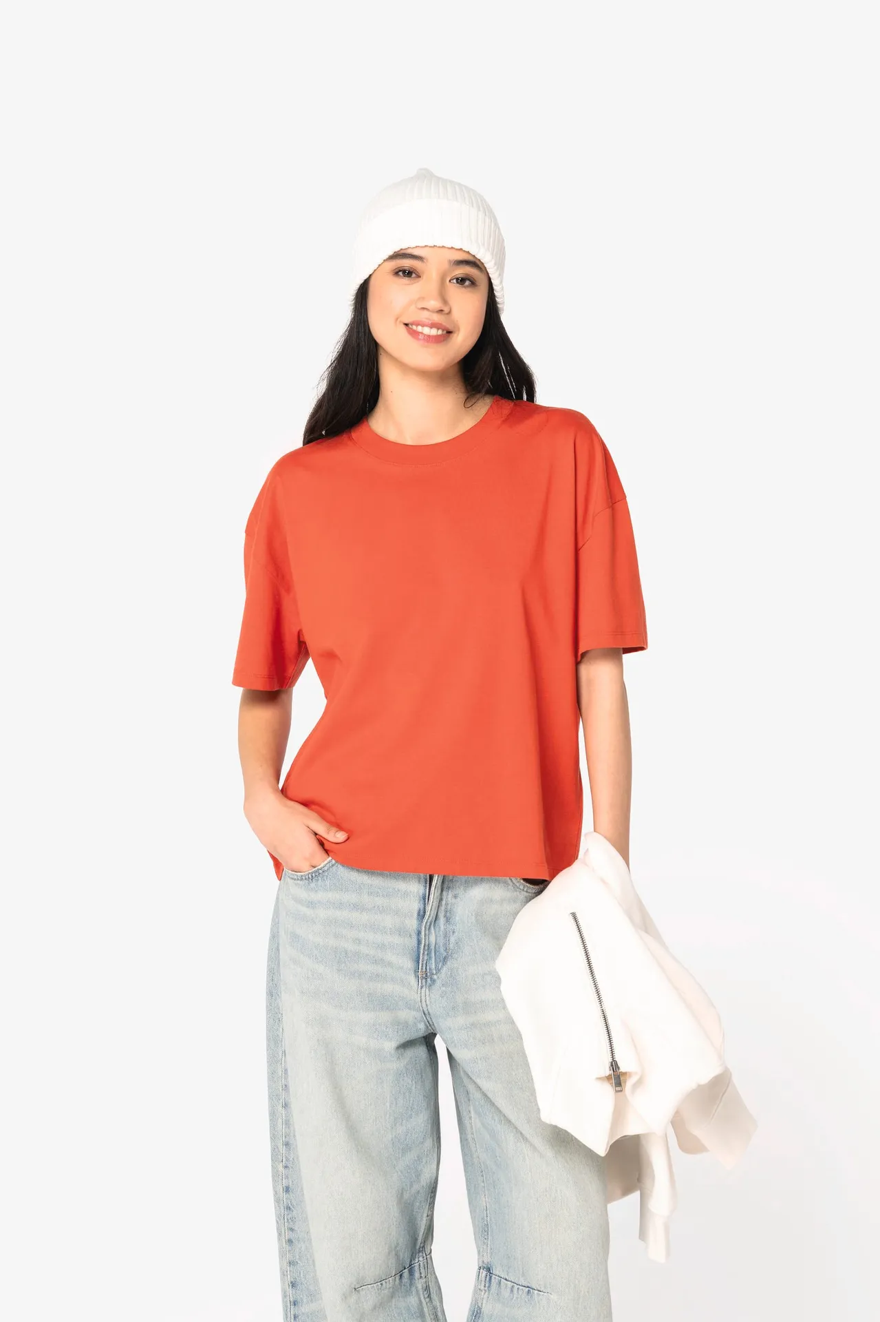 Umweltfreundliches Oversize Damen-T-Shirt