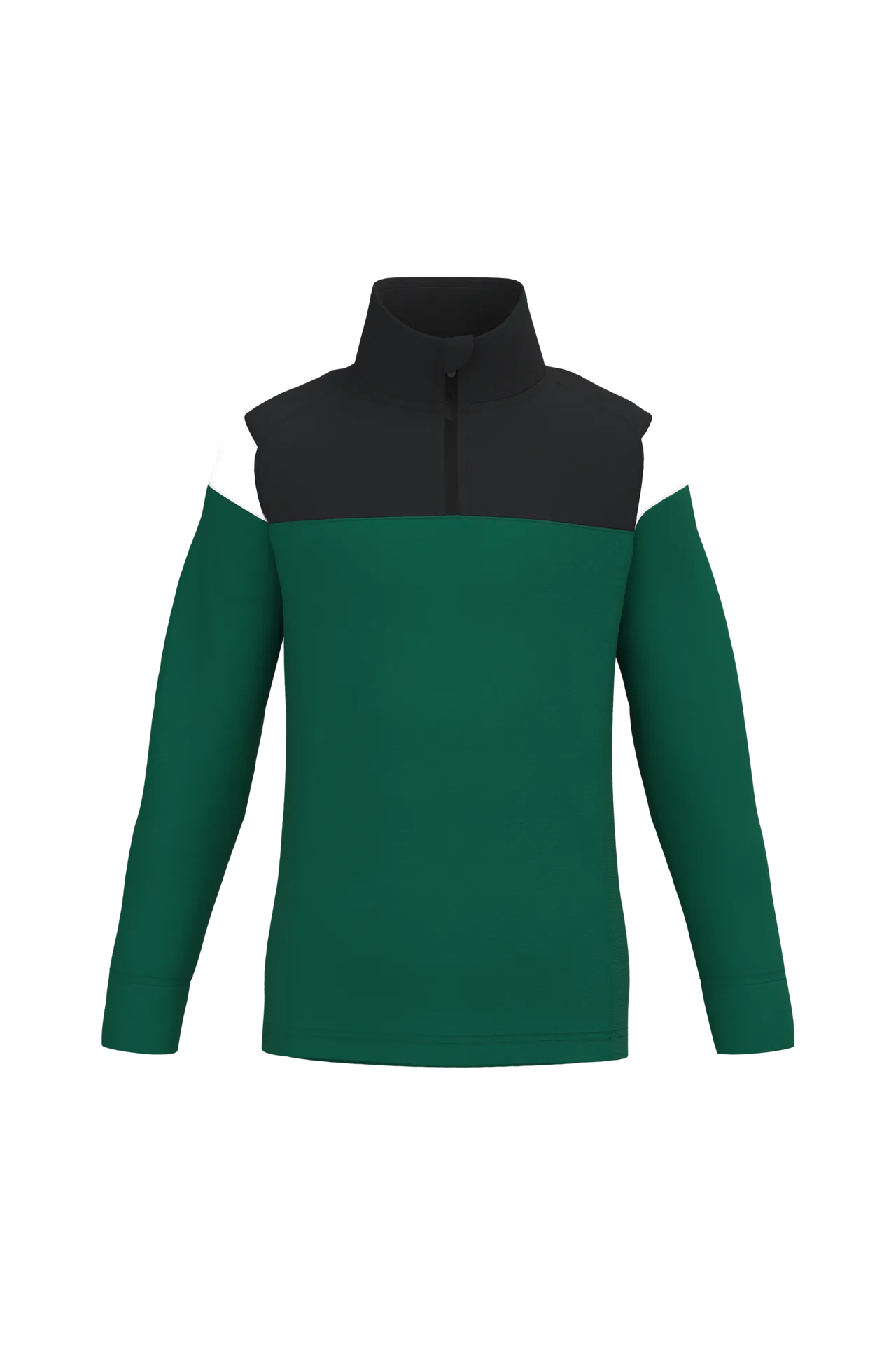 Kinder Trainings-Sweatshirt mit 1/4 Reißverschluss