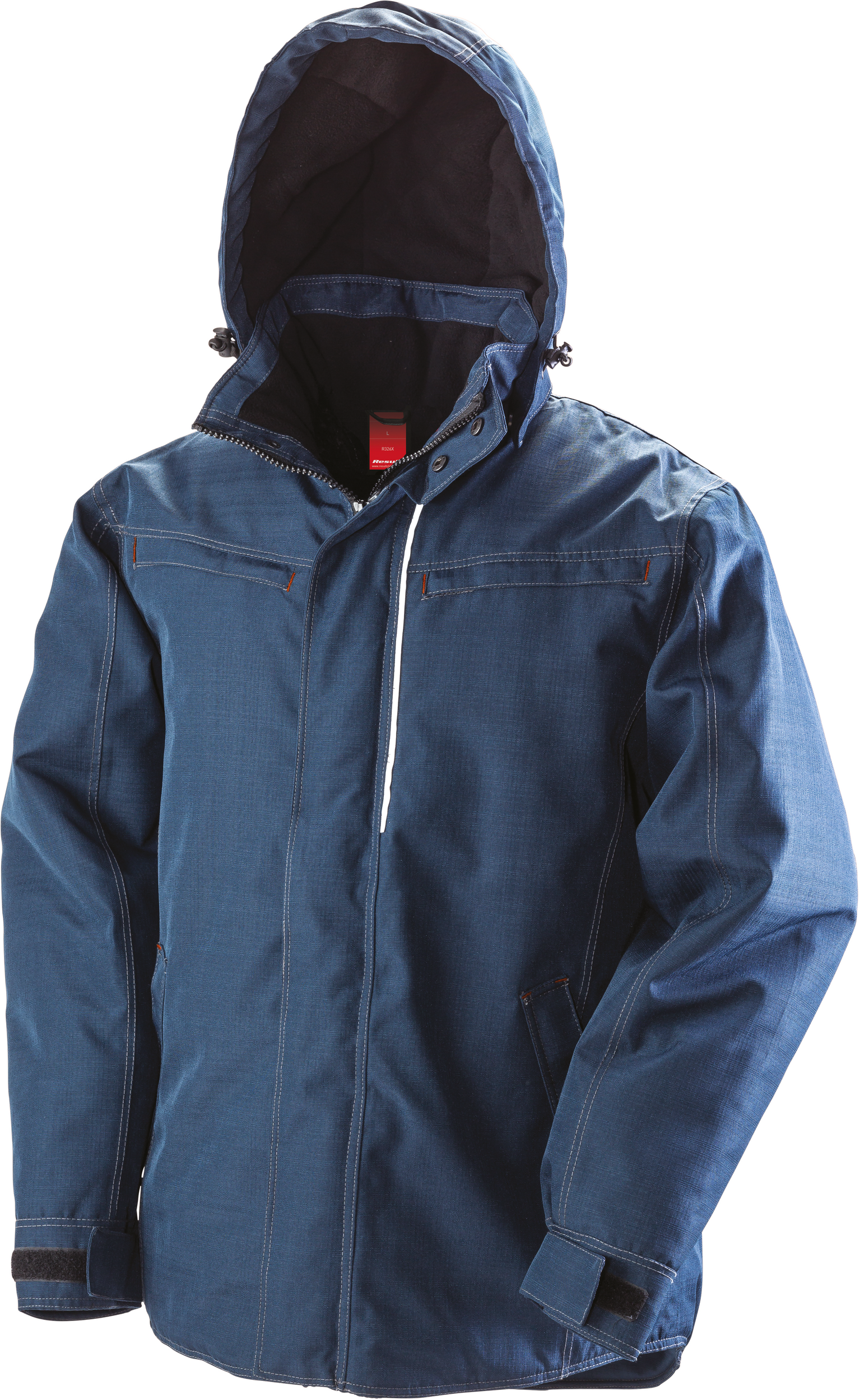 Robuster Parka Denim-Optik