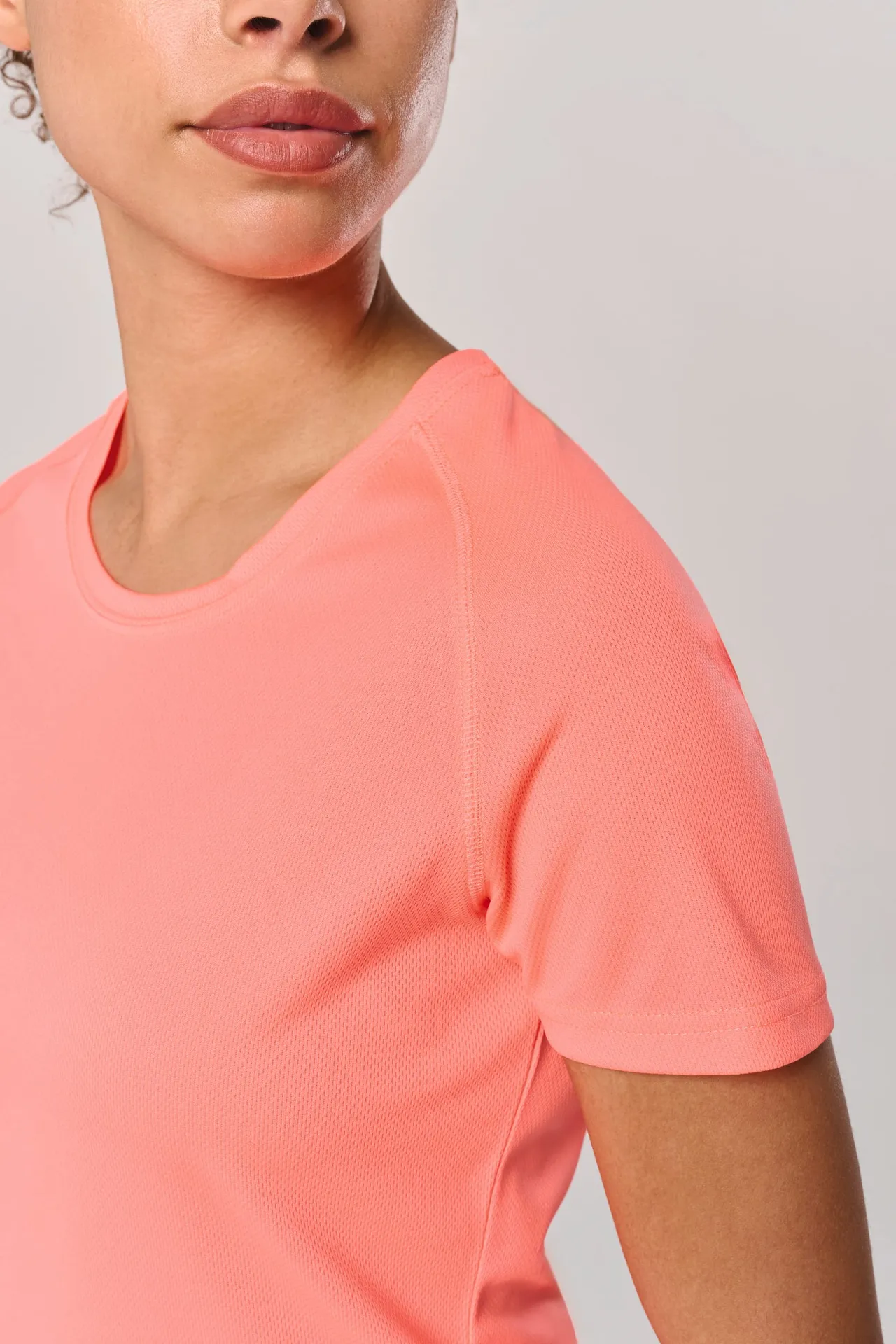 Damen Basic Sport Funktionsshirt Kurzarm