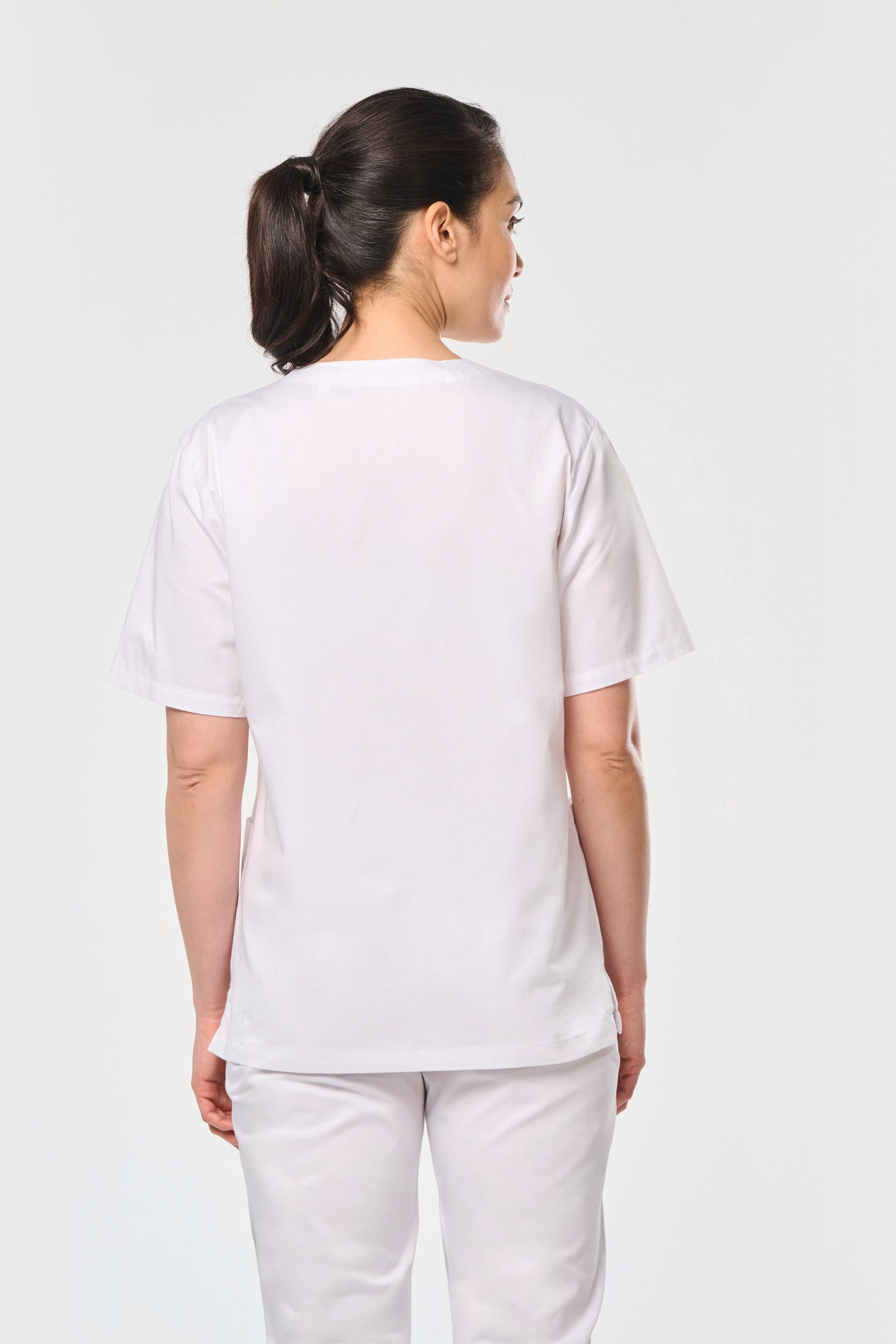 Kurzärmlige Unisex-Tunika aus Baumwolle