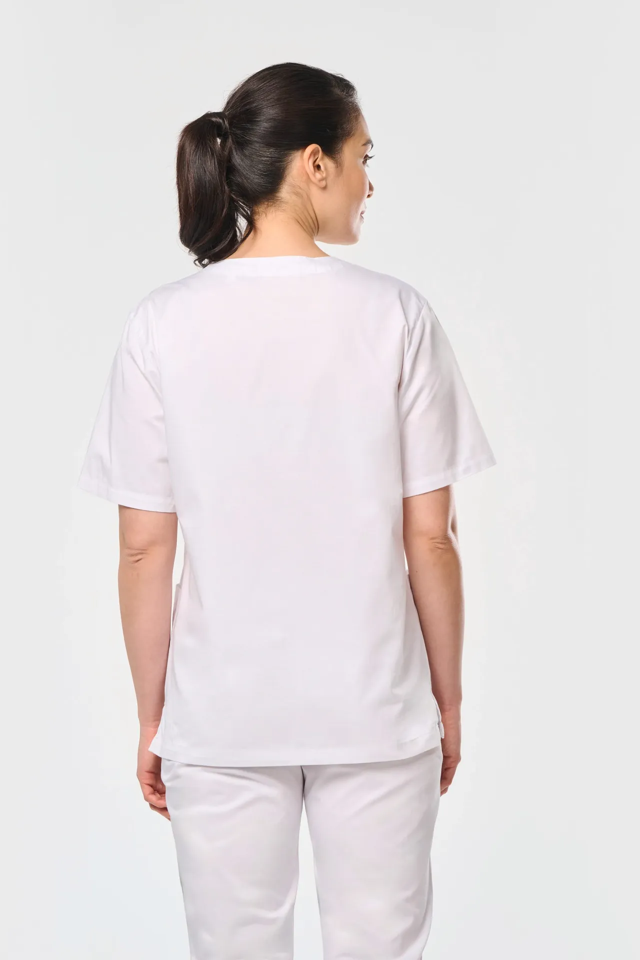 Kurzärmlige Unisex-Tunika aus Baumwolle