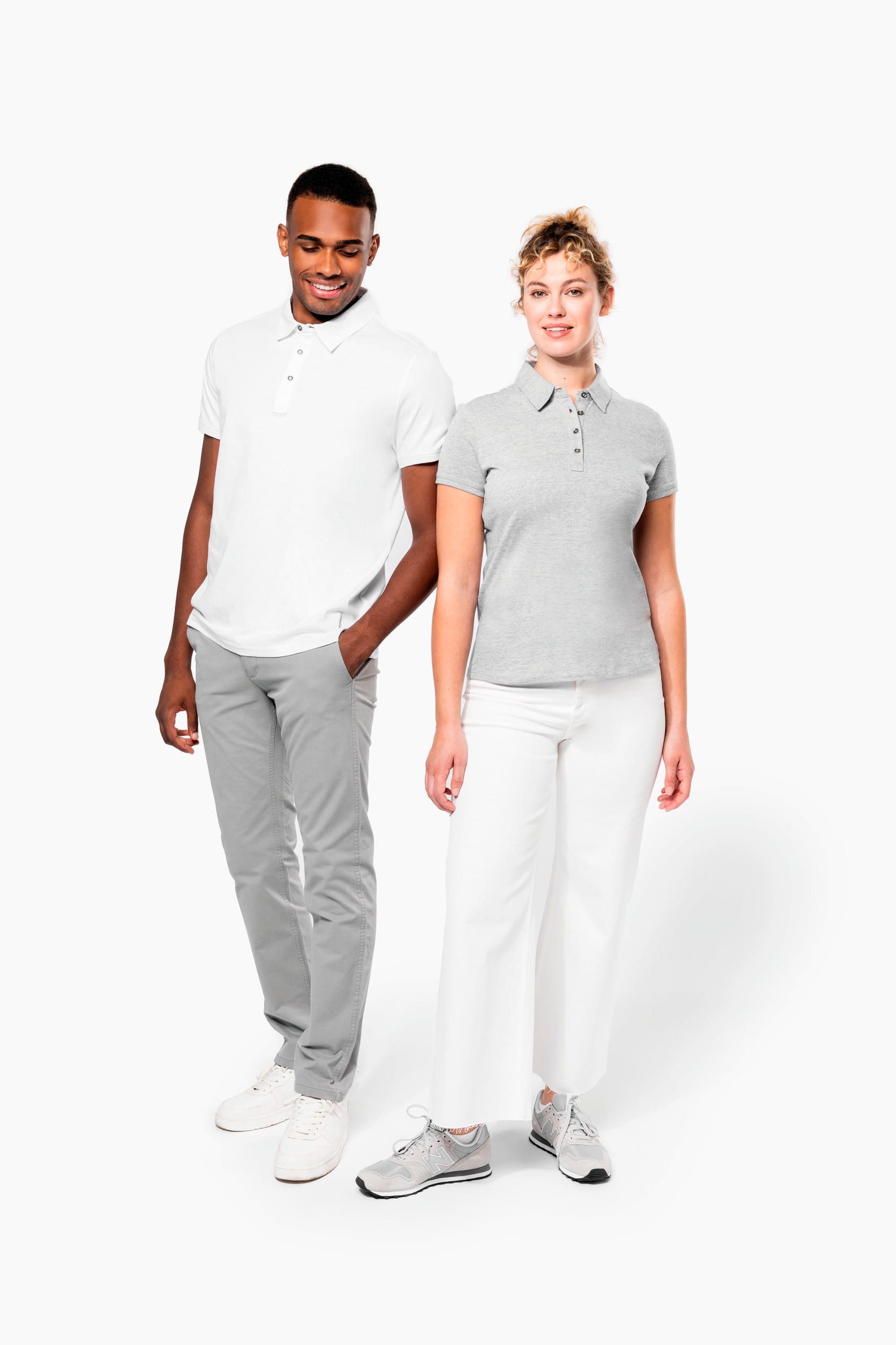 Jersey-Kurzarm-Polohemd für Damen