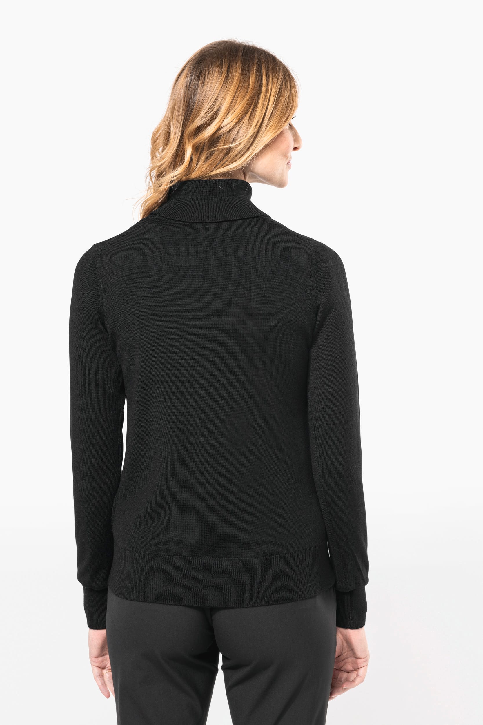 Merino-Damenpullover mit Rollkragen