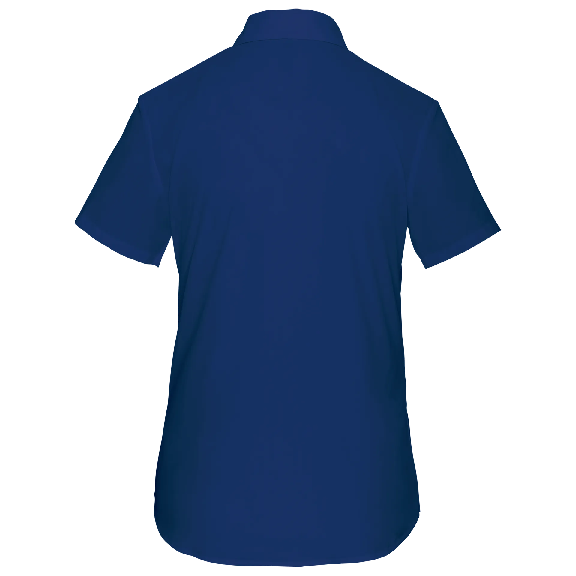 Popeline-Kurzarmhemd Baumwollpolyester pflegeleicht für Damen