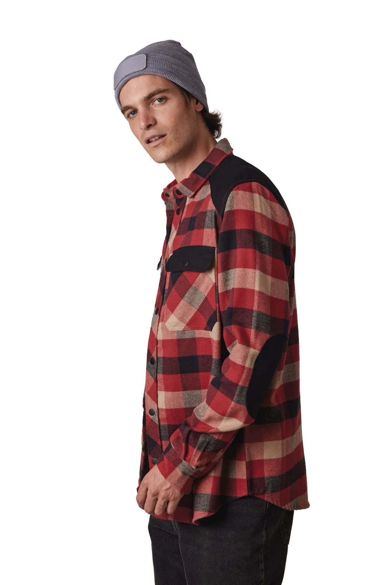 Recycelte Mütze mit Patch