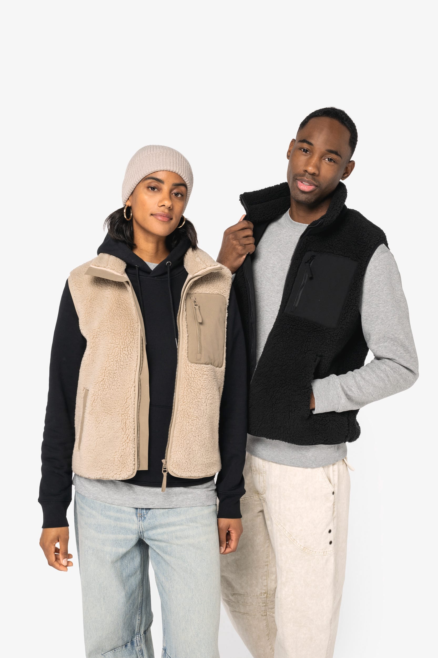 Umweltfreundlicher Unisex Sherpa-Bodywarmer
