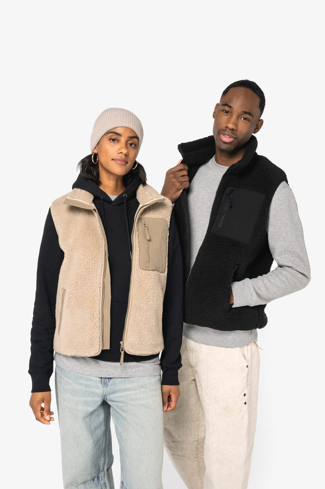 Umweltfreundlicher Unisex Sherpa-Bodywarmer