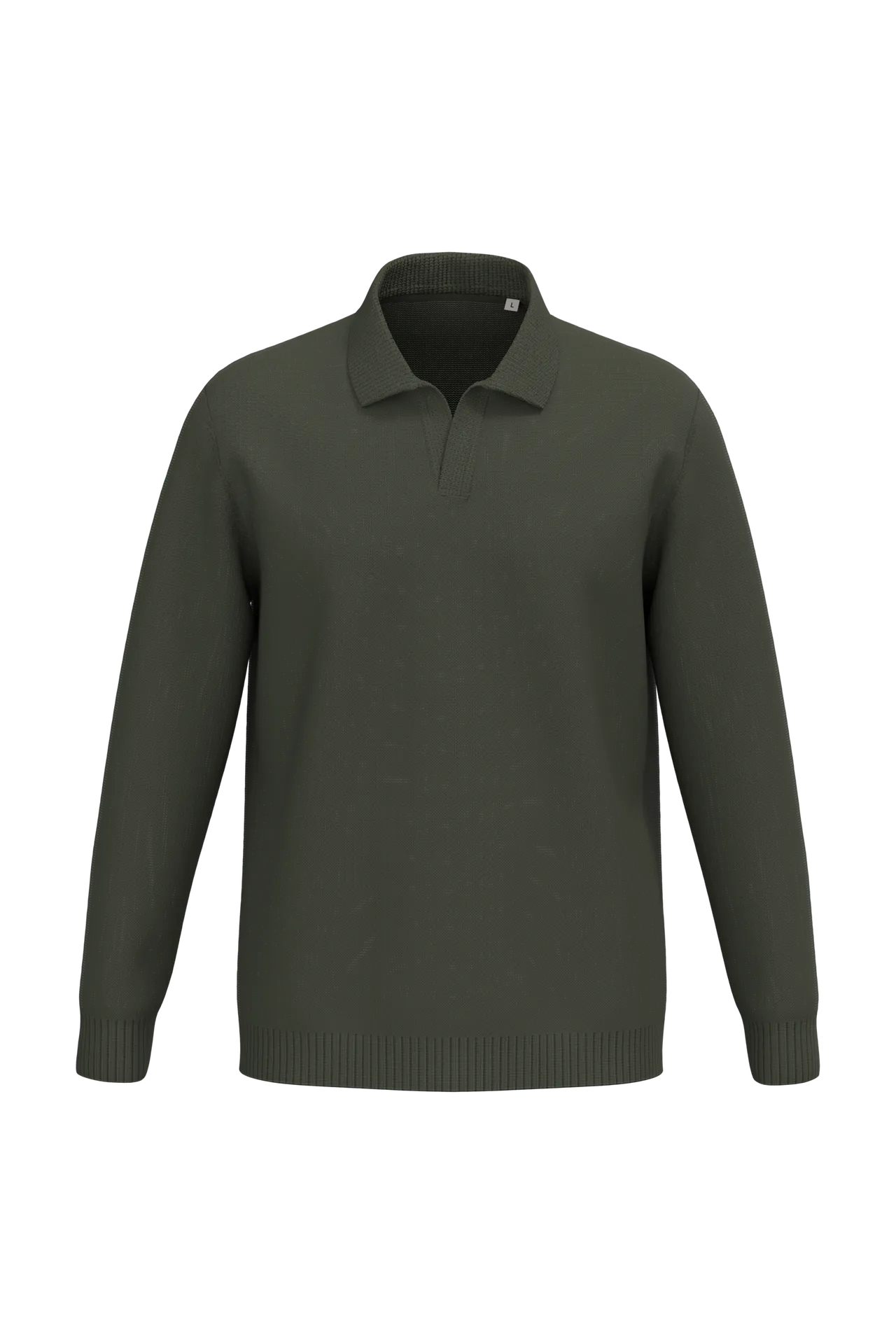 Herrenpullover mit Polokragen