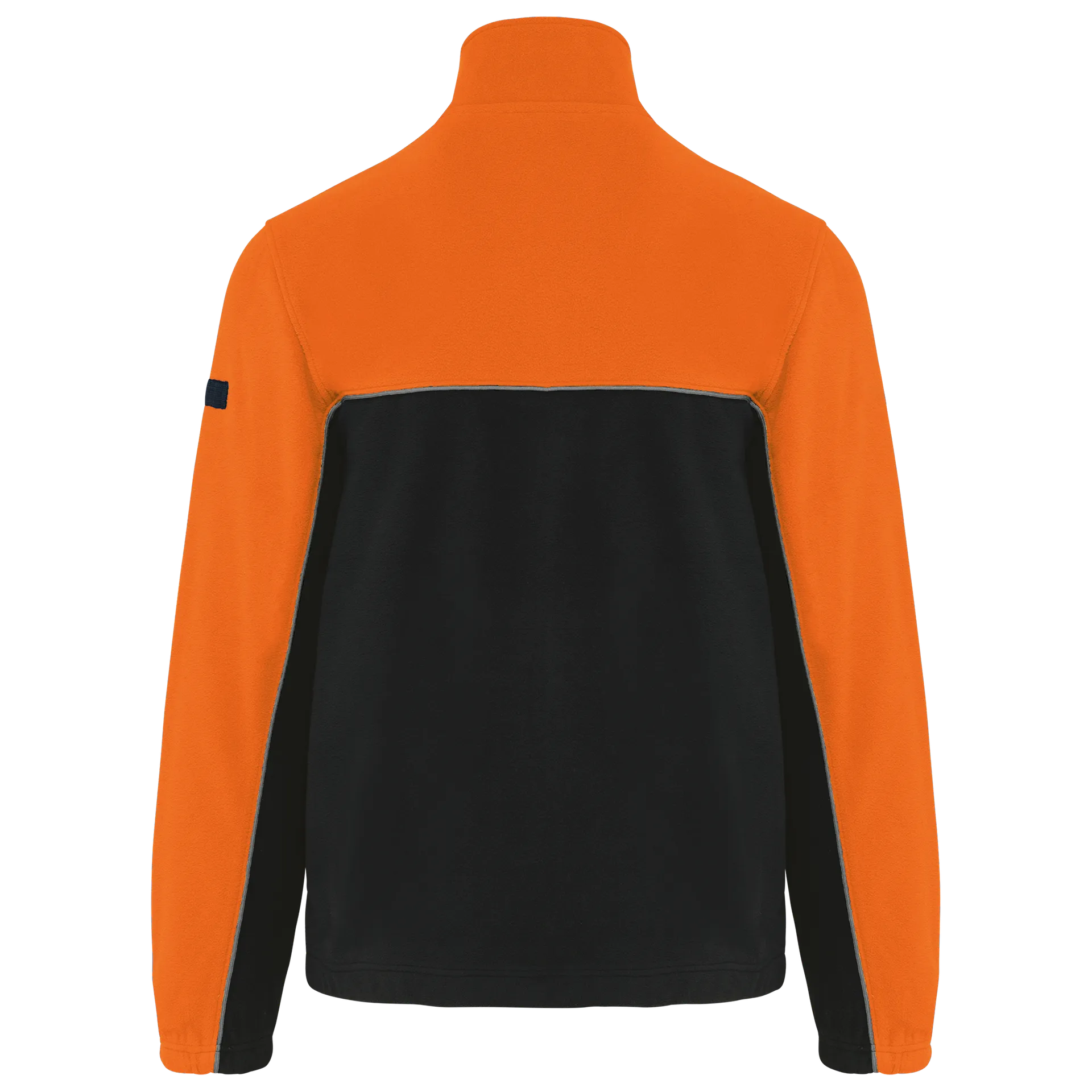 Zweifarbige, umweltfreundliche Unisex-Fleecejacke