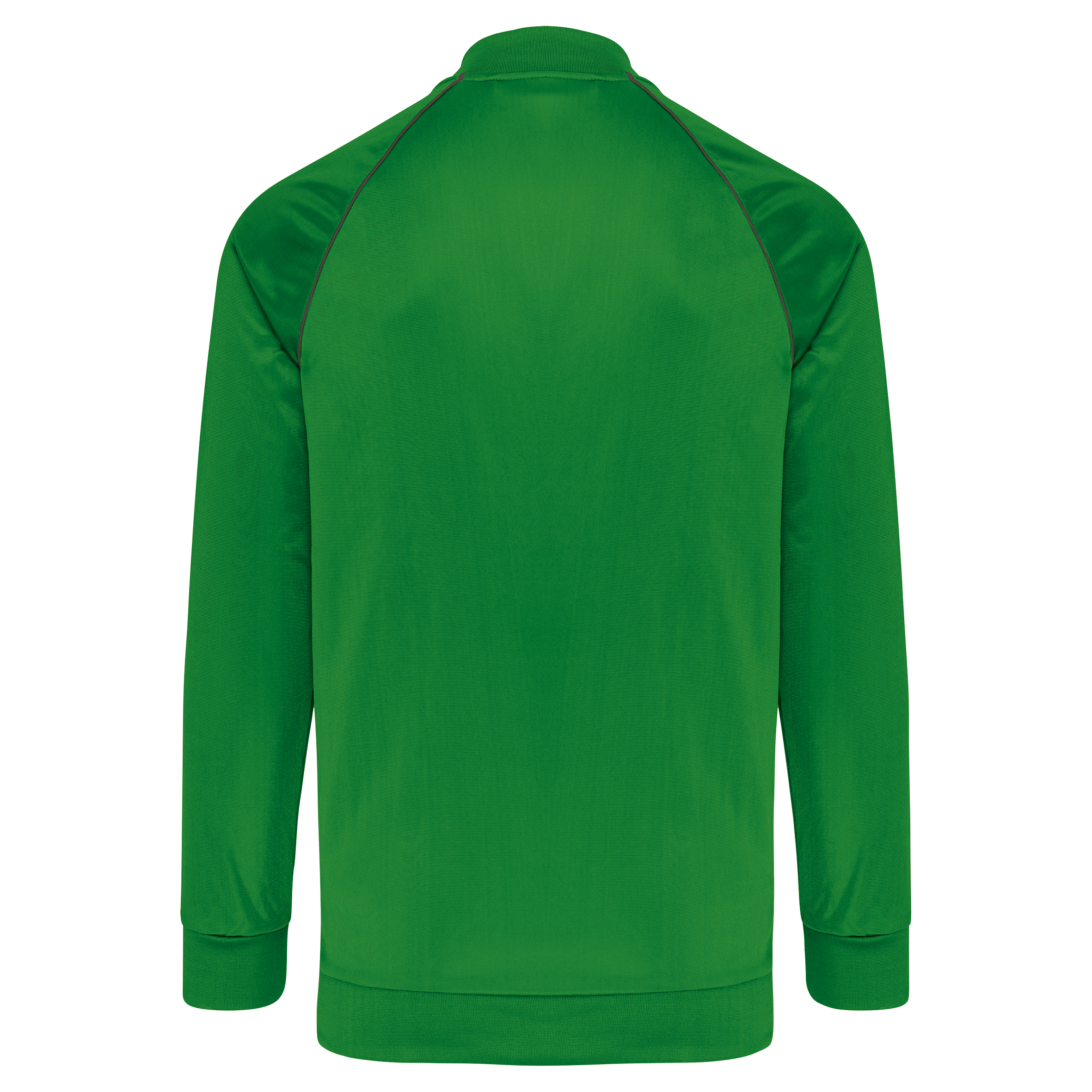 Unisex-Trainingsjacke mit Reißverschluss und Paspel