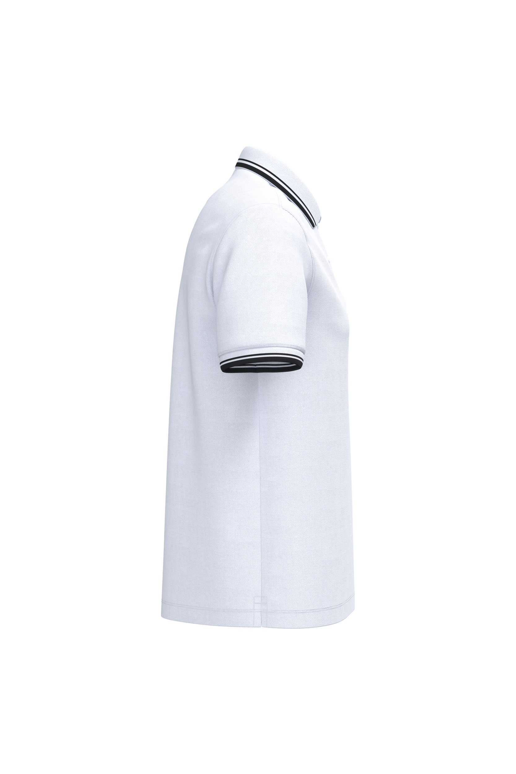 Polohemd für Herren mit kurzen Ärmeln und kontrastfarbenen Paspeln