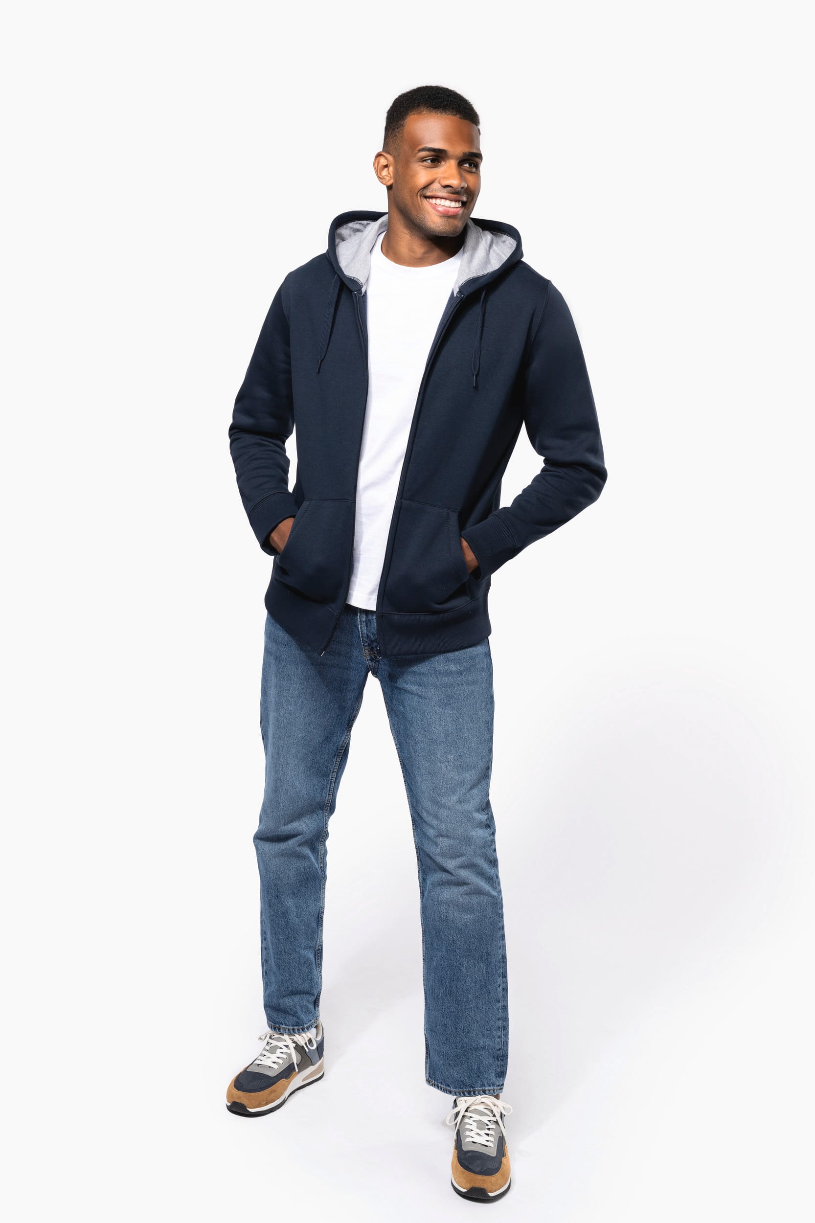 Kapuzensweatshirt mit Reißverschluss