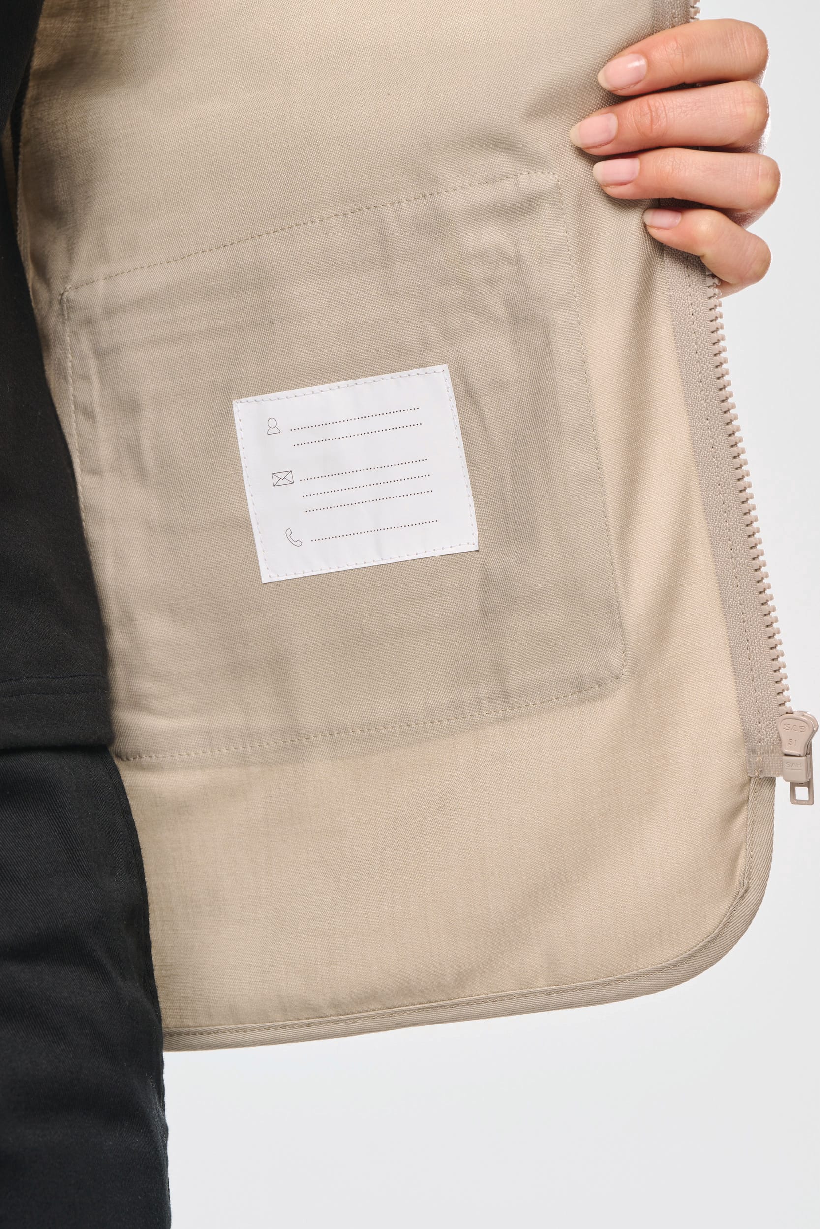 Gefütterte Unisex-Weste aus  Baumwollpolyester