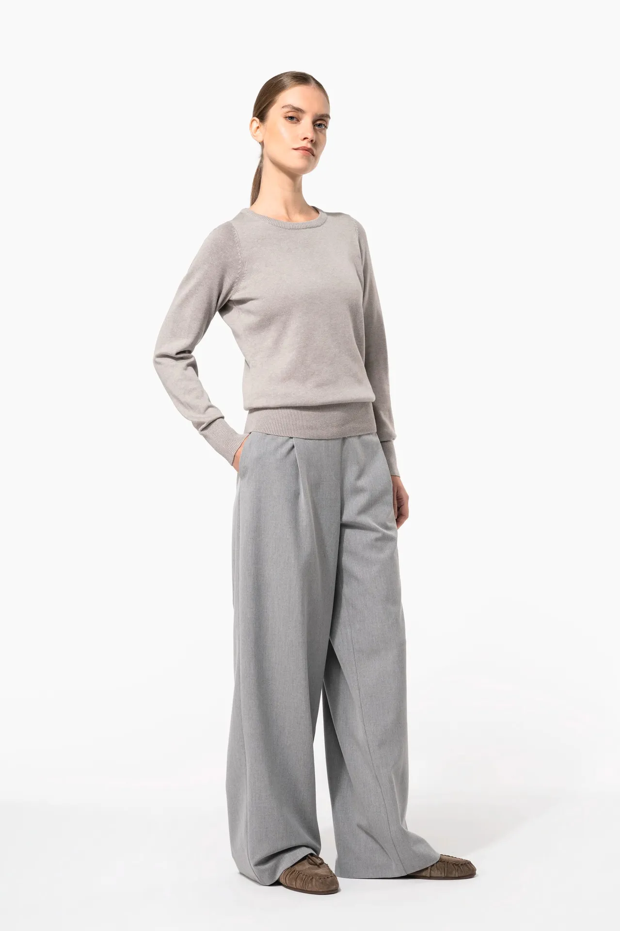 Damen Pullover Rundhals