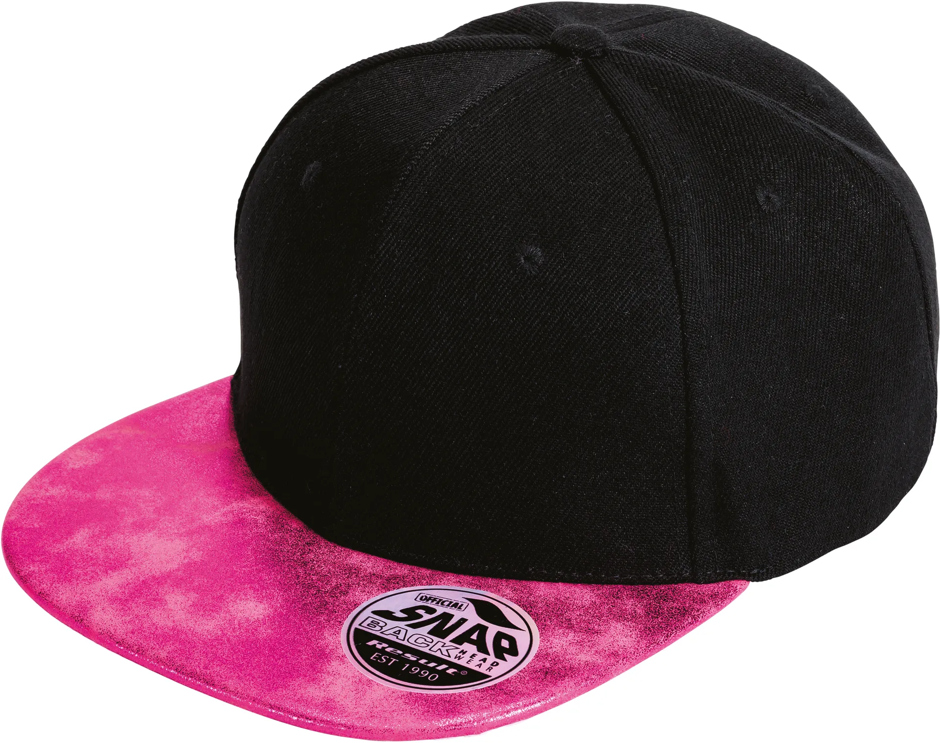 Bronx Glitter Flat Peak Snapback Cap