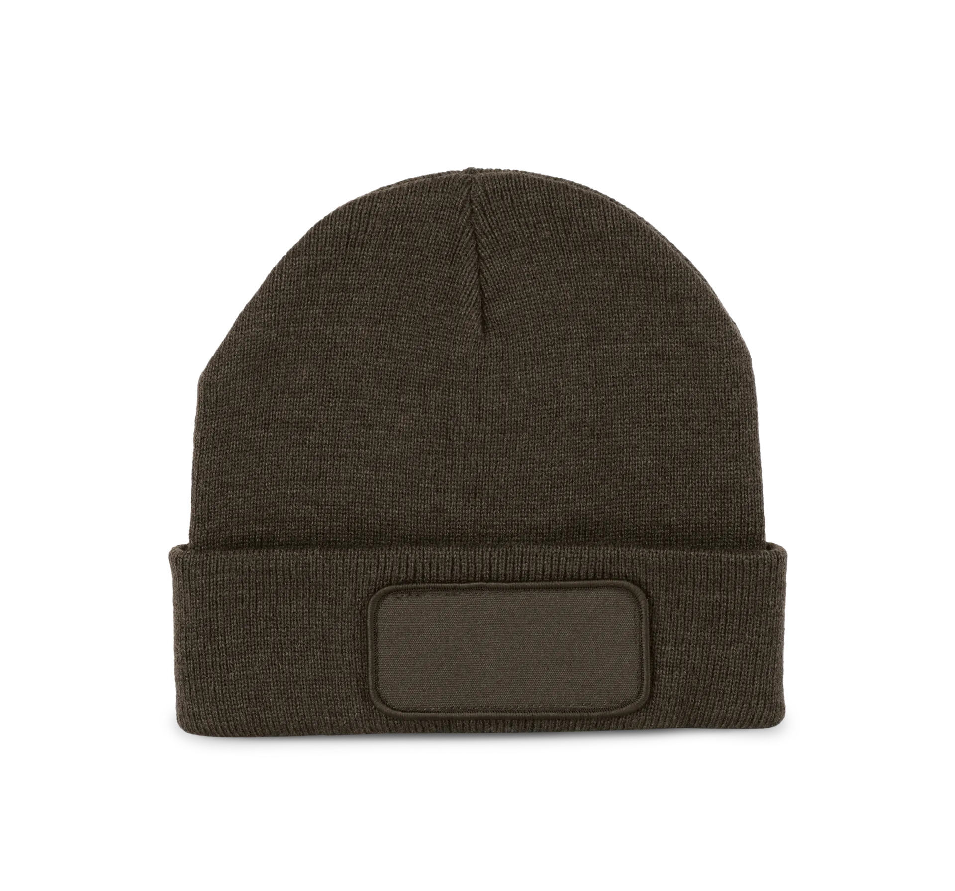 Recycelte Mütze mit Patch