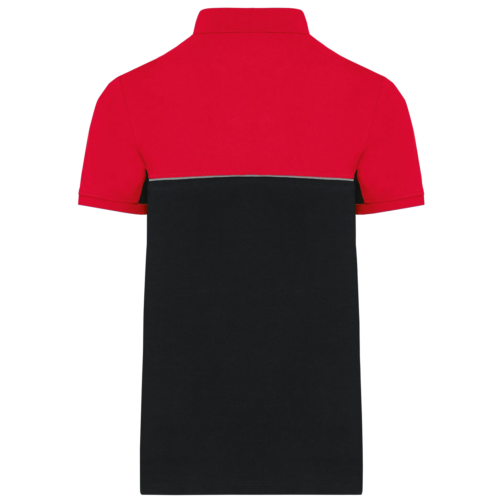 Zweifarbiges Kurzarm-Unisex-Polohemd