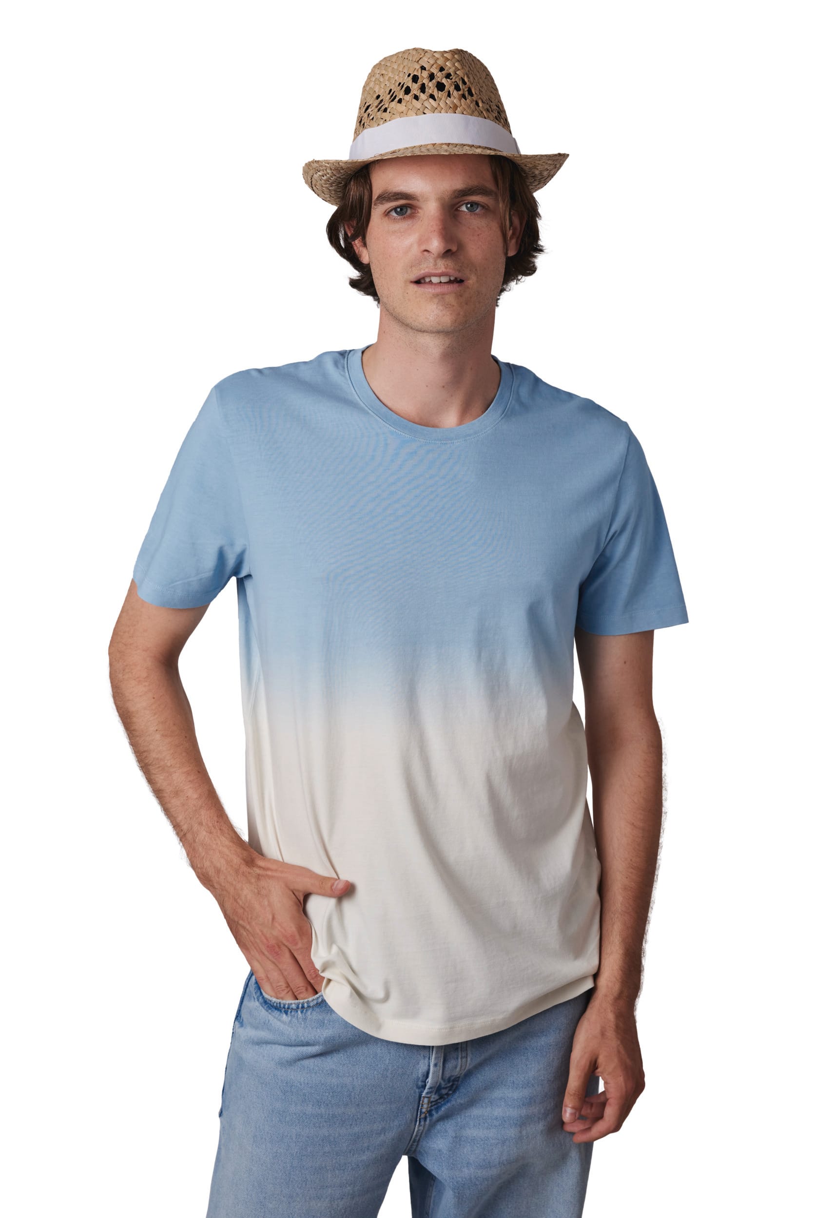 Strohhut im Panama-Stil