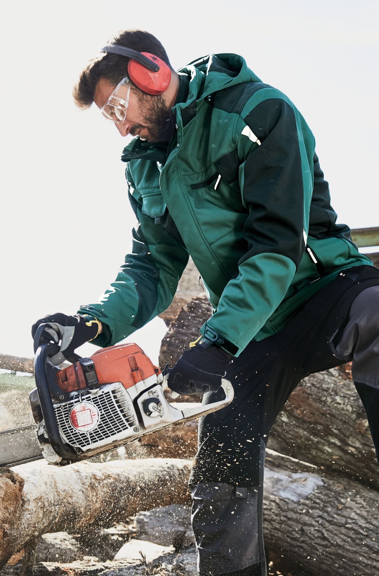 James & Nicholson JN824 – Robuste Winter Softshelljacke mit CORDURA® & Futter