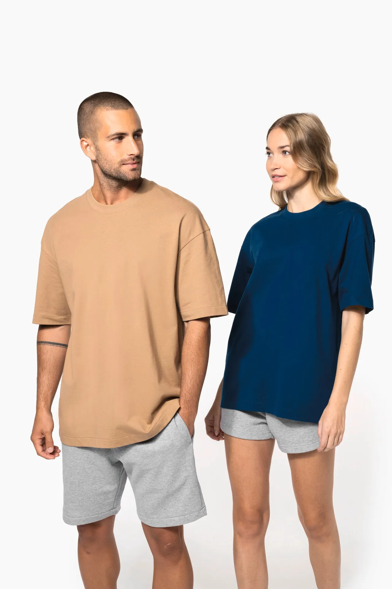 T-Shirt mit kurzen Ärmeln, Unisex, Oversize