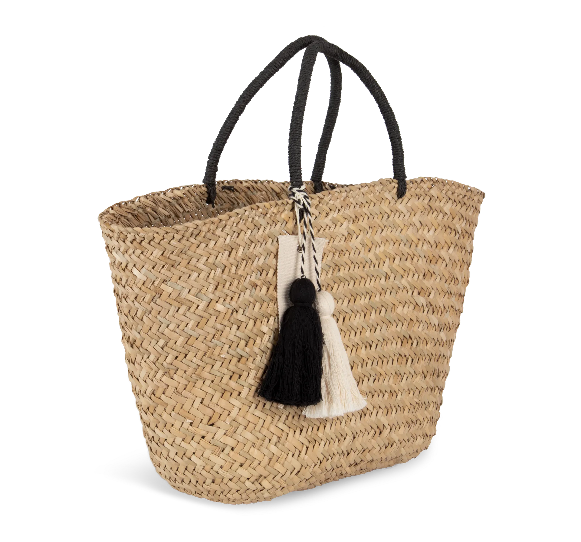 Einkaufskorb aus stroh