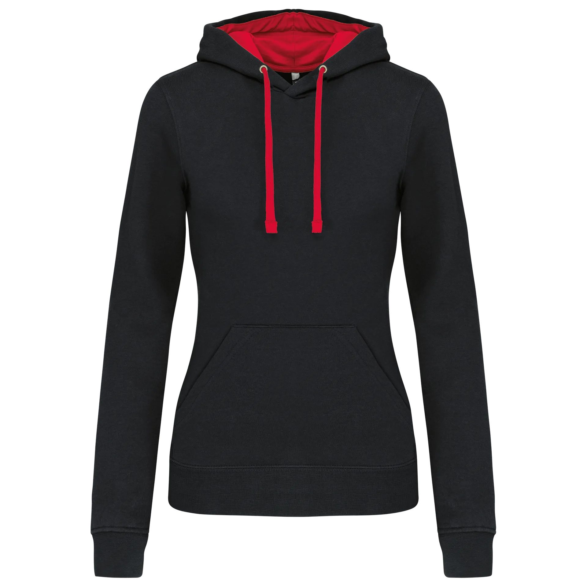 Damen-kapuzensweatshirt bicolor
