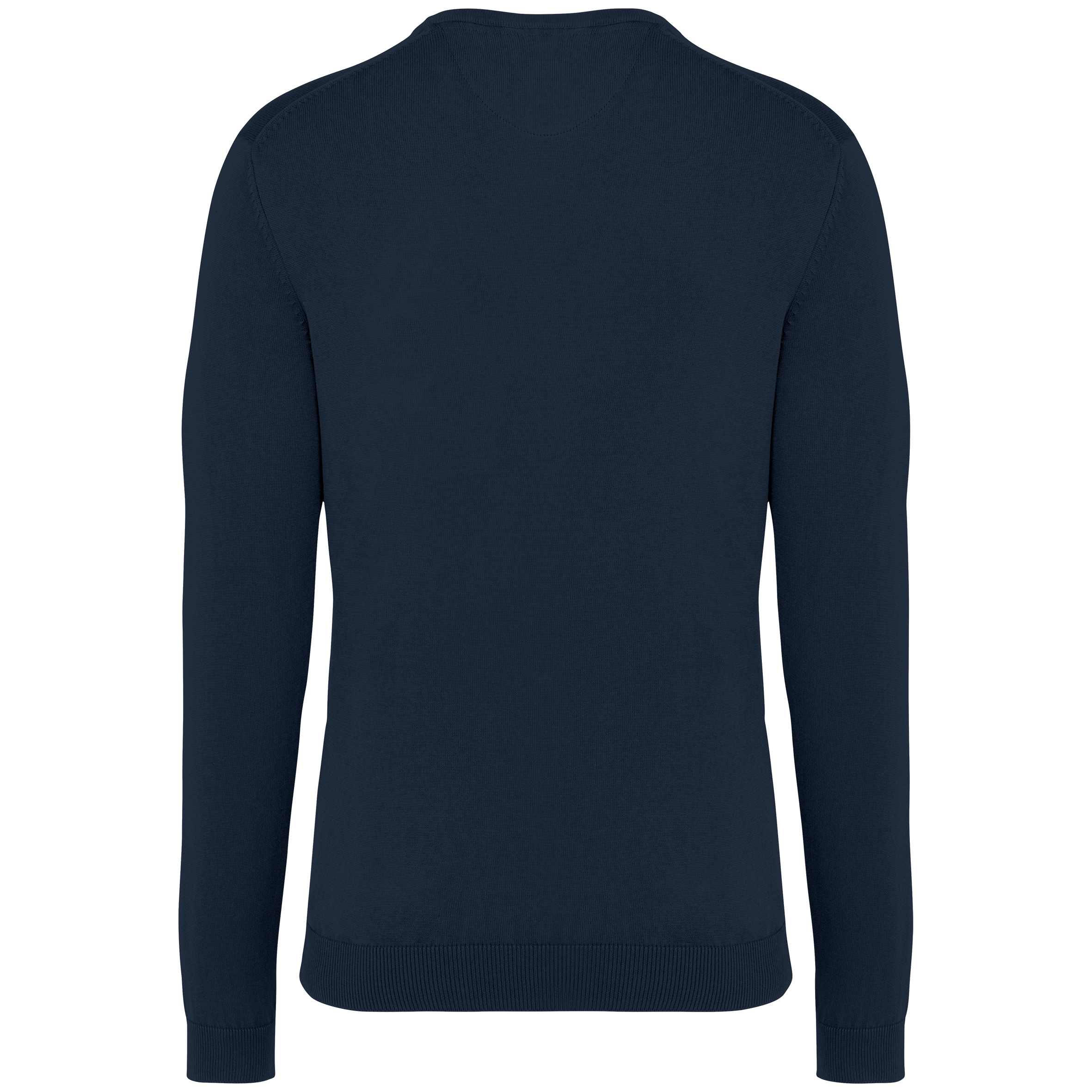 Umweltfreundlicher ausgewaschener Herrenpullover mit Rundhalsausschnitt