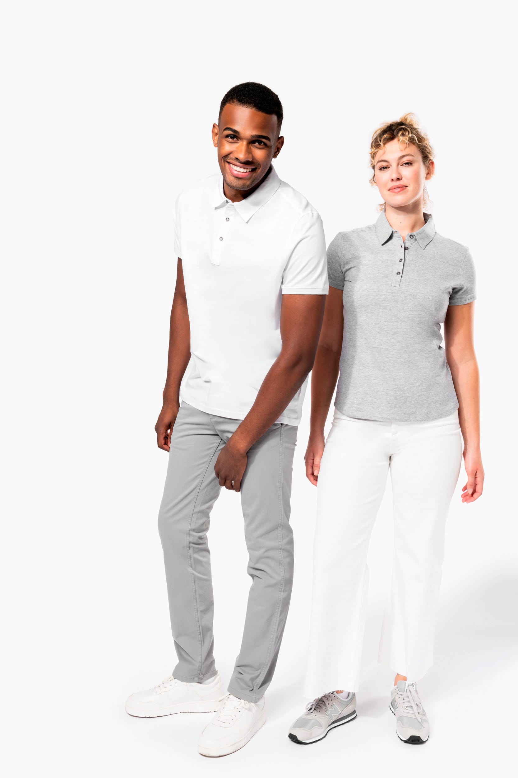 Jersey-Kurzarm-Polohemd für Damen