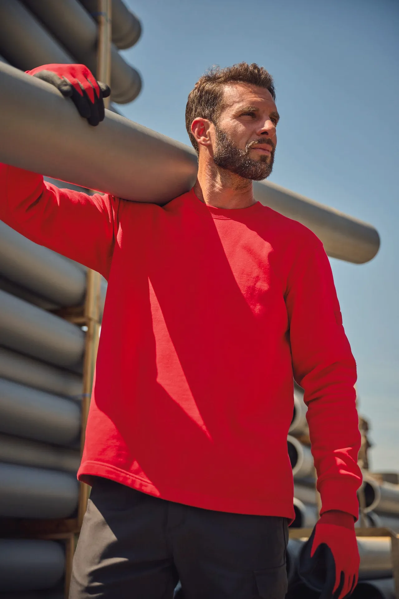 Sweatshirt mit Set-in-Ärmeln