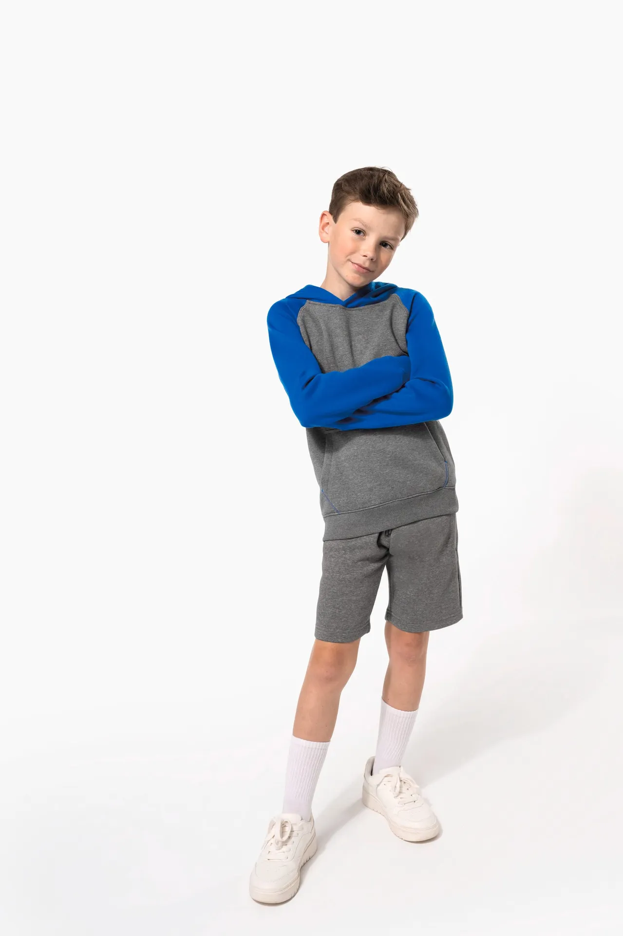 Multisport-Bermuda-Shorts aus Fleece für Kinder