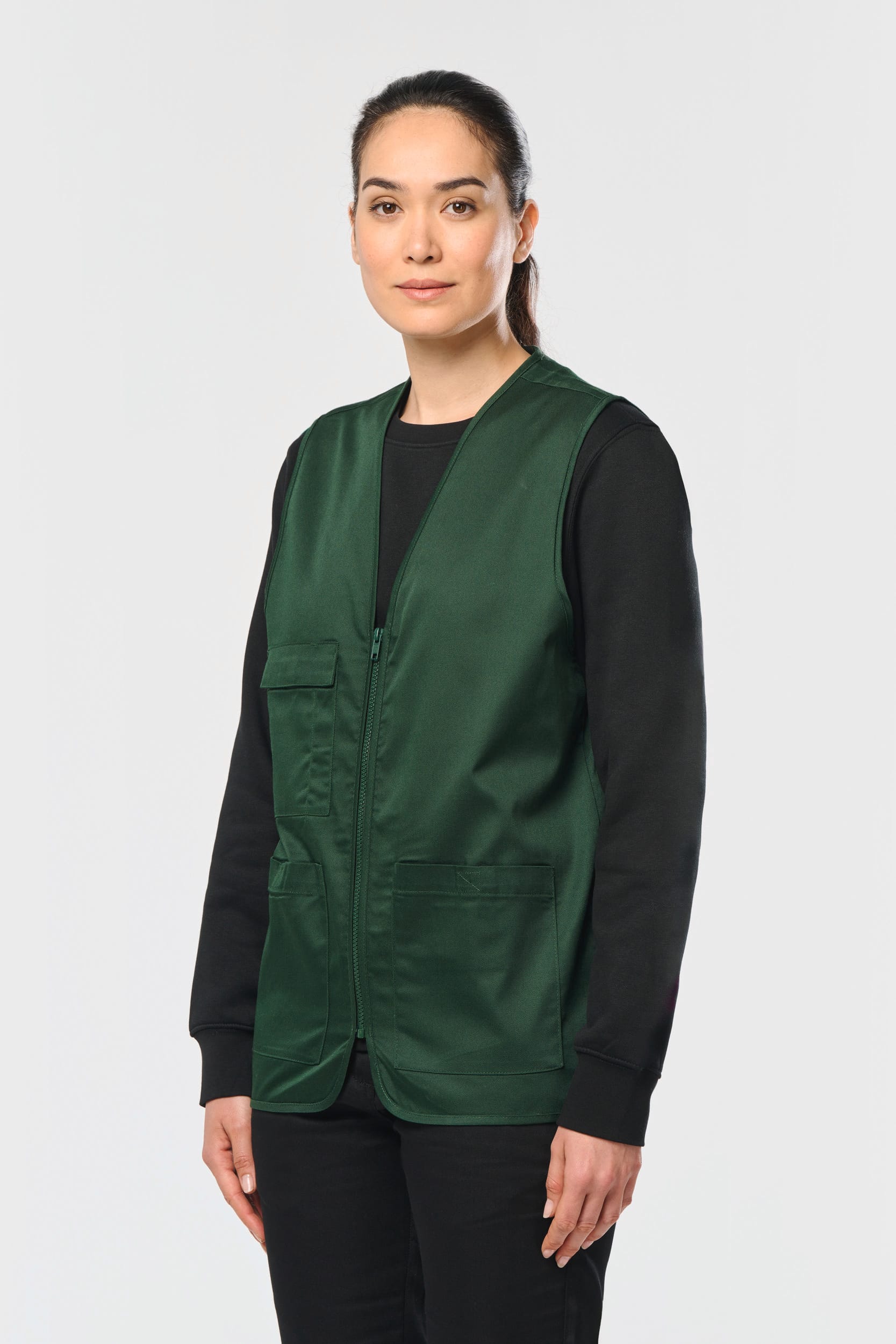 Unisex-Weste aus  Baumwollpolyester mit mehreren Taschen