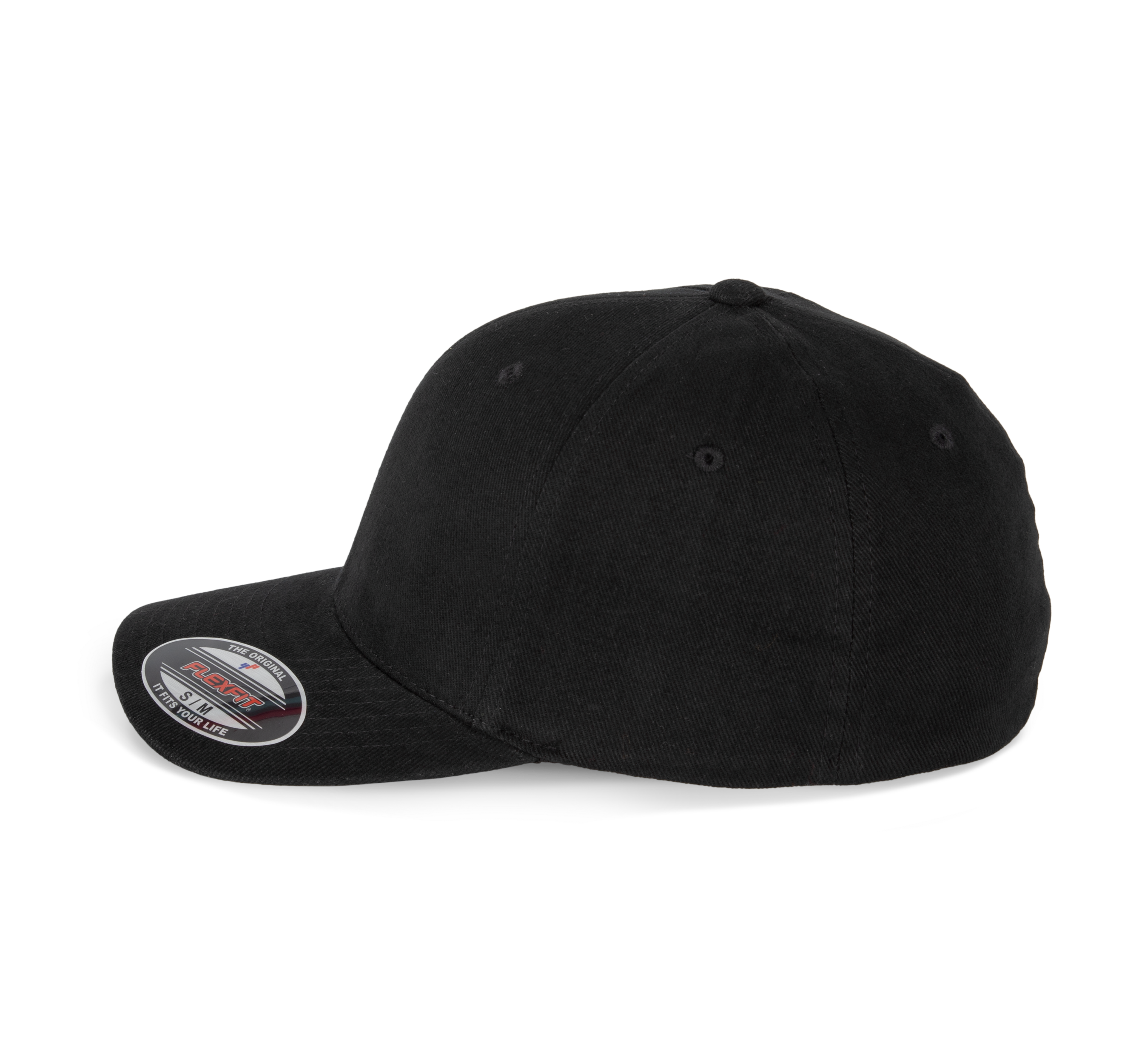 6-Panel Flexfit  Schirmmütze - Gebürstete Baumwolle