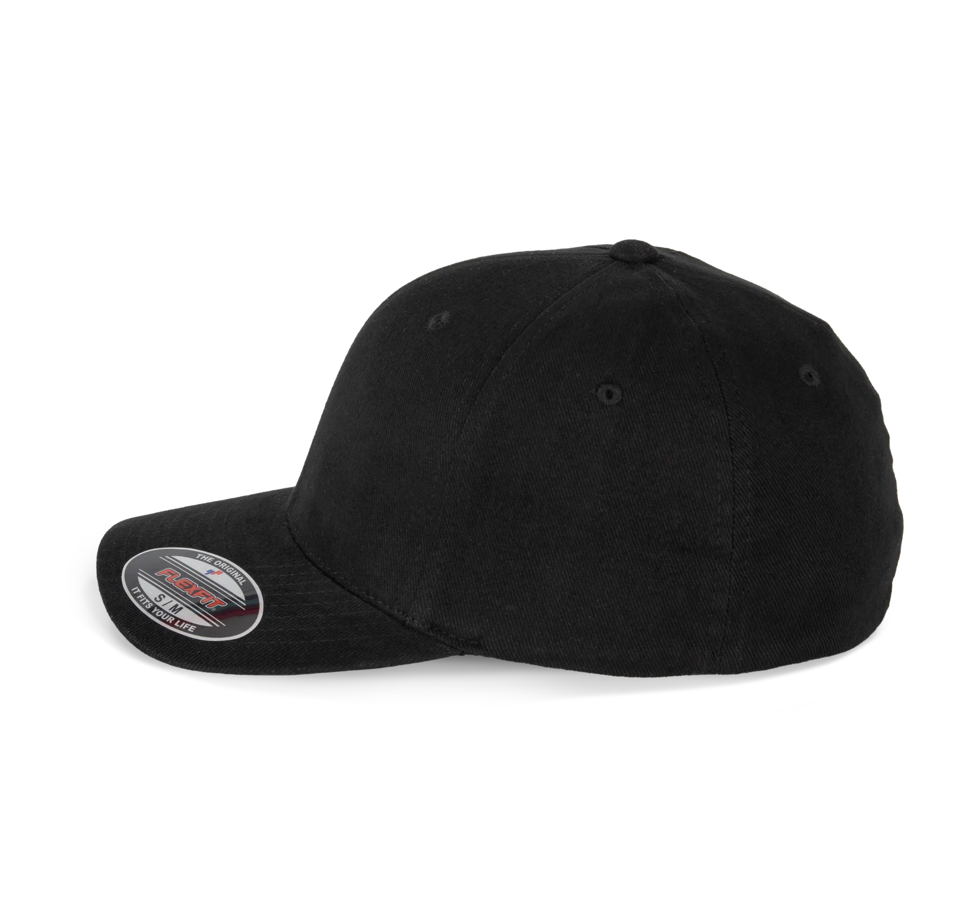 6-Panel Flexfit  Schirmmütze - Gebürstete Baumwolle