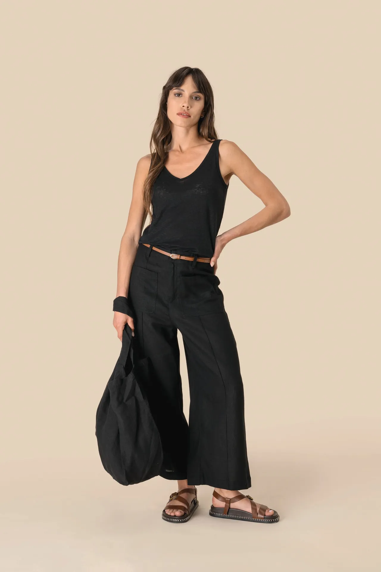 Achselhemd aus Leinen für Damen